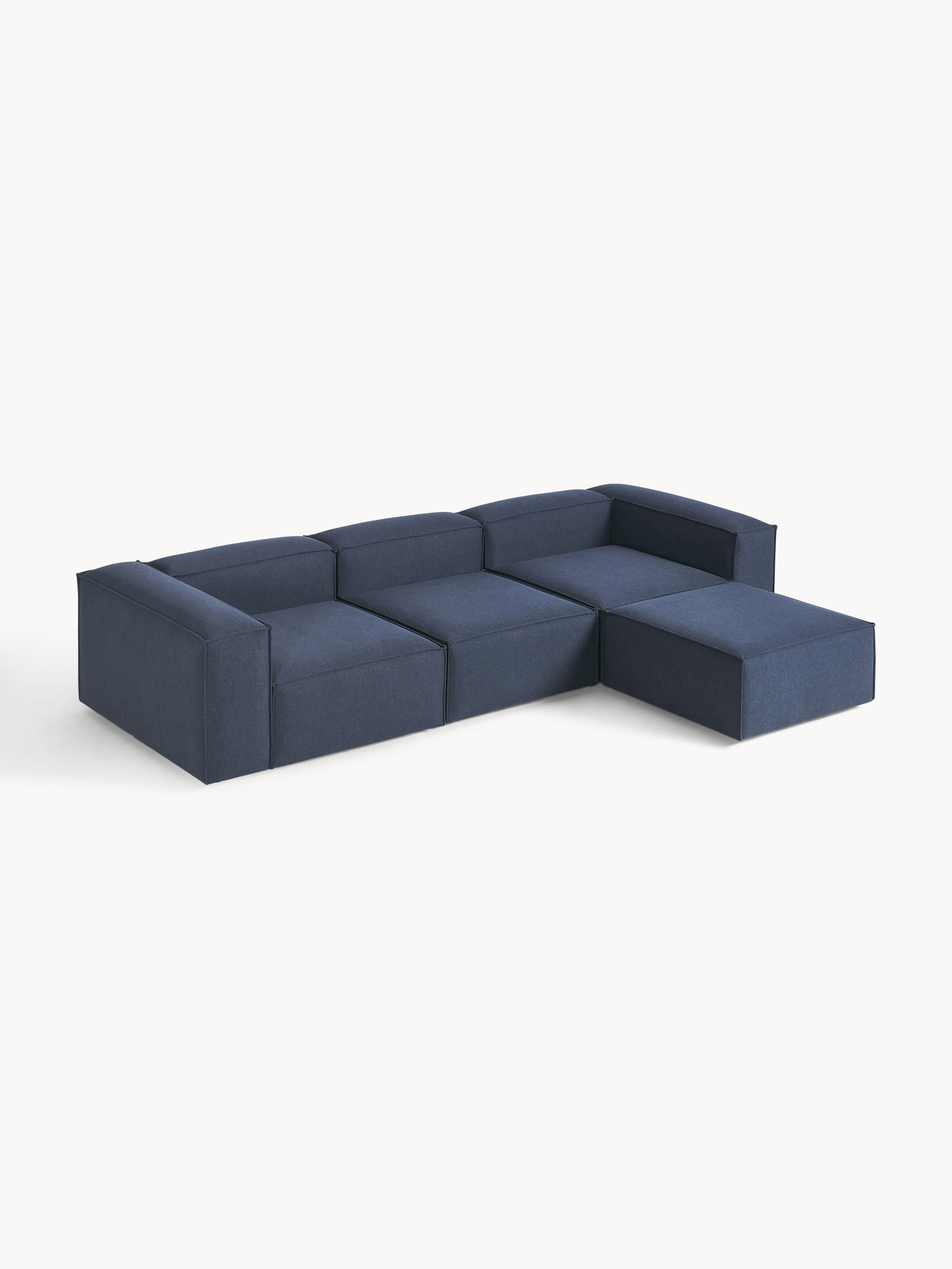 Modulares Sofa Lennon (4-Sitzer) mit Hocker (links/rechts)