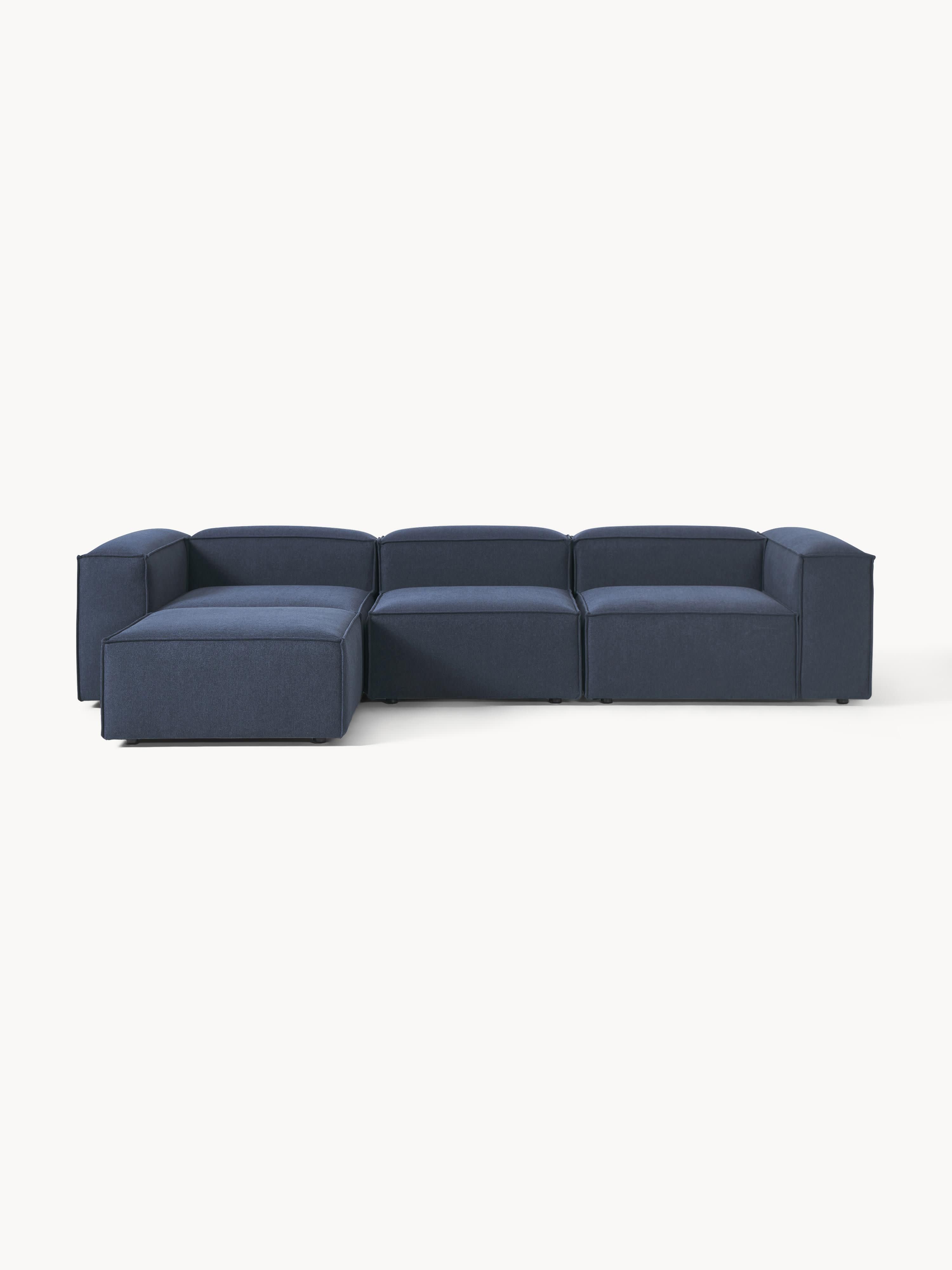 Modulares Sofa Lennon (4-Sitzer) mit Hocker (links/rechts)