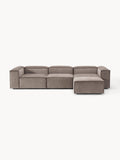 Galeriebild 1 - Modulares Sofa Lennon (4-Sitzer) aus Cord mit Hocker (links/rechts)