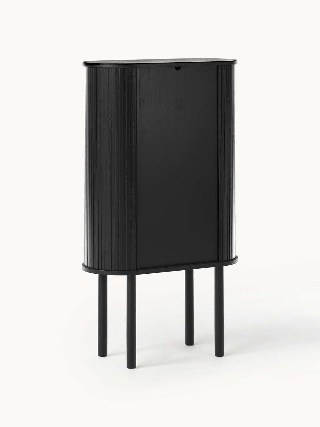 Highboard Calary mit geriffelter Front