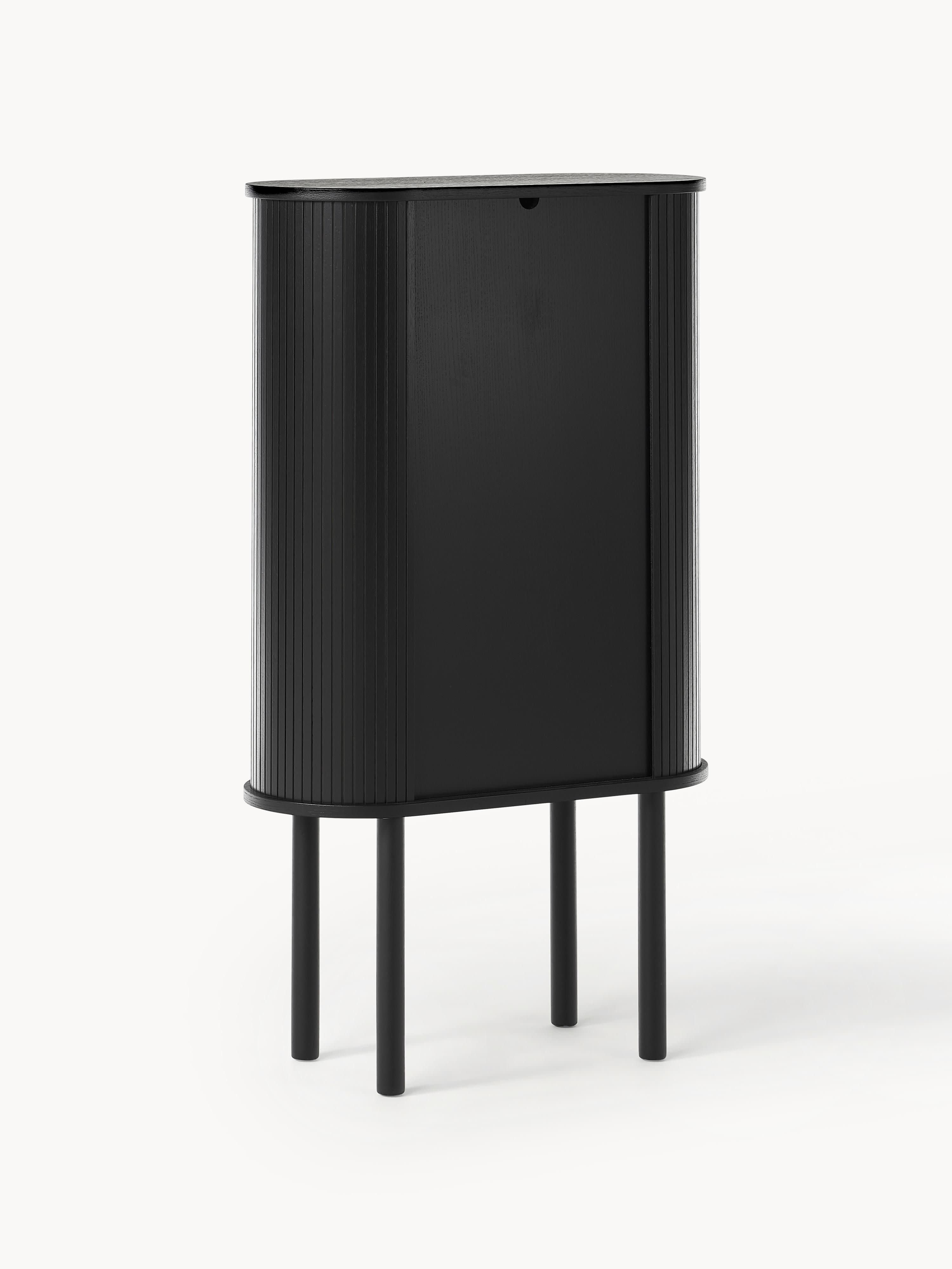Highboard Calary mit geriffelter Front