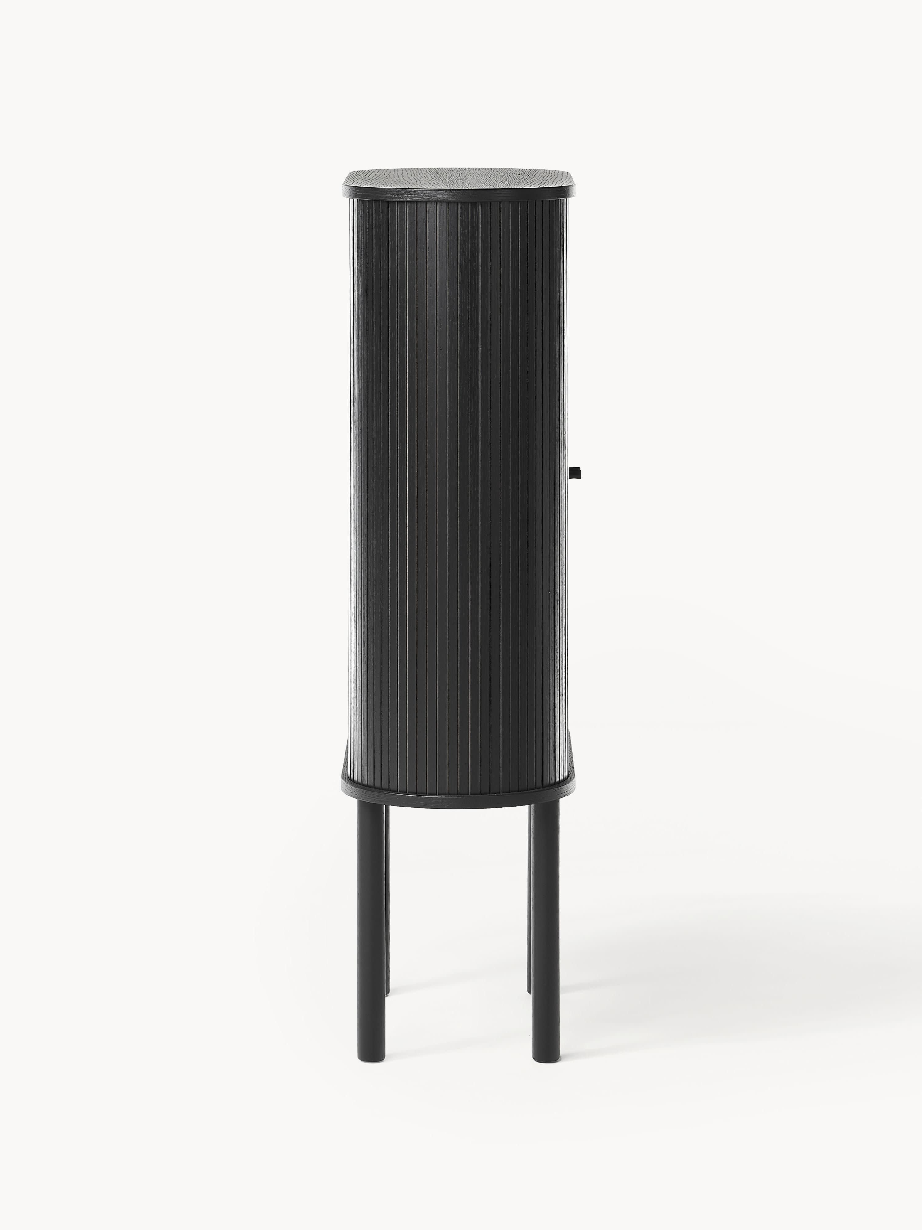 Highboard Calary mit geriffelter Front