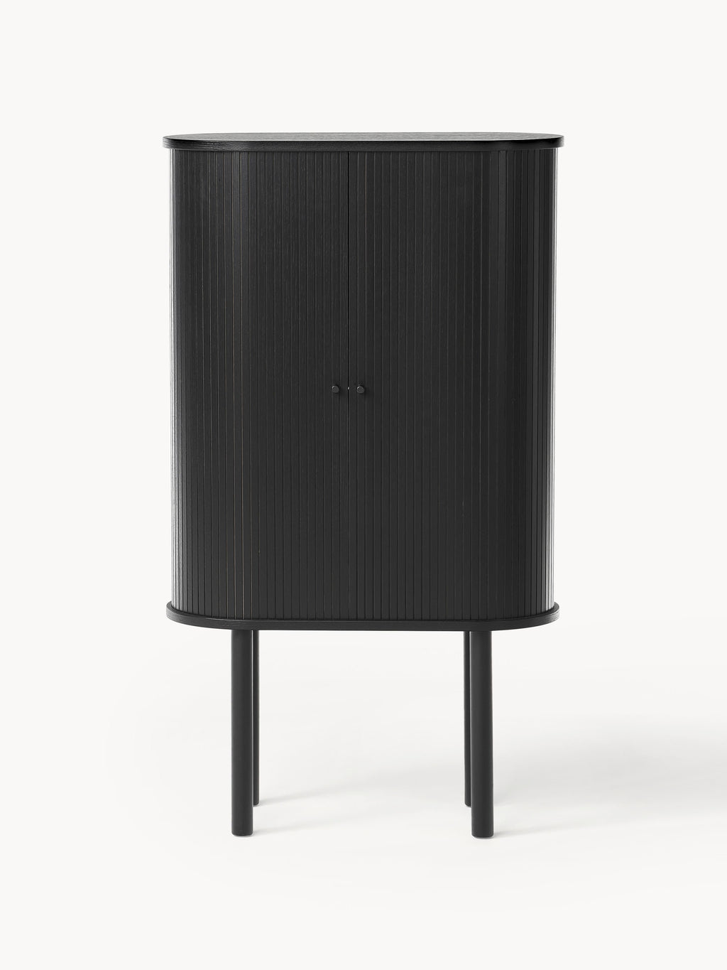 Highboard Calary mit geriffelter Front