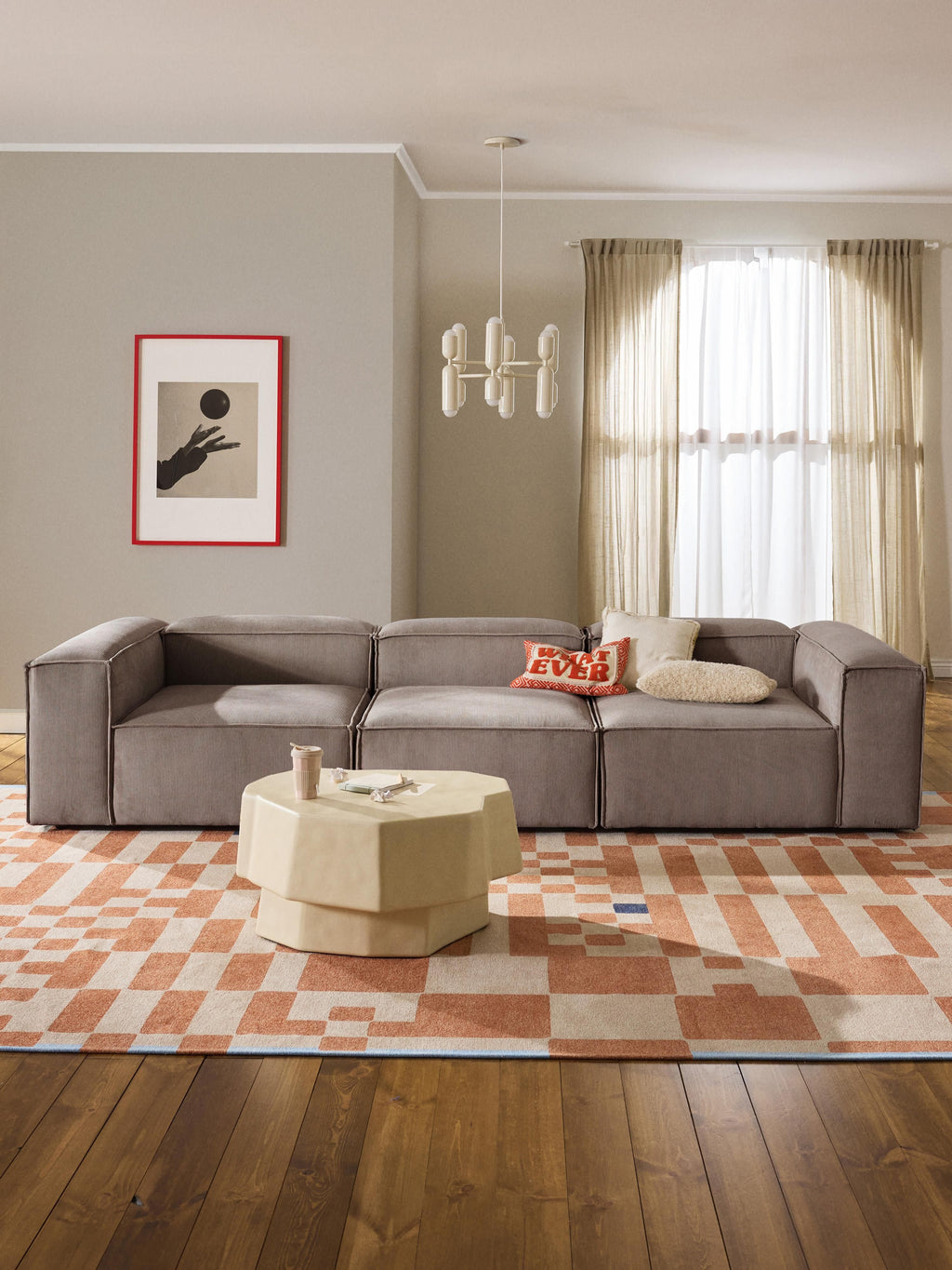 Modulares Sofa Lennon (4-Sitzer) aus Cord