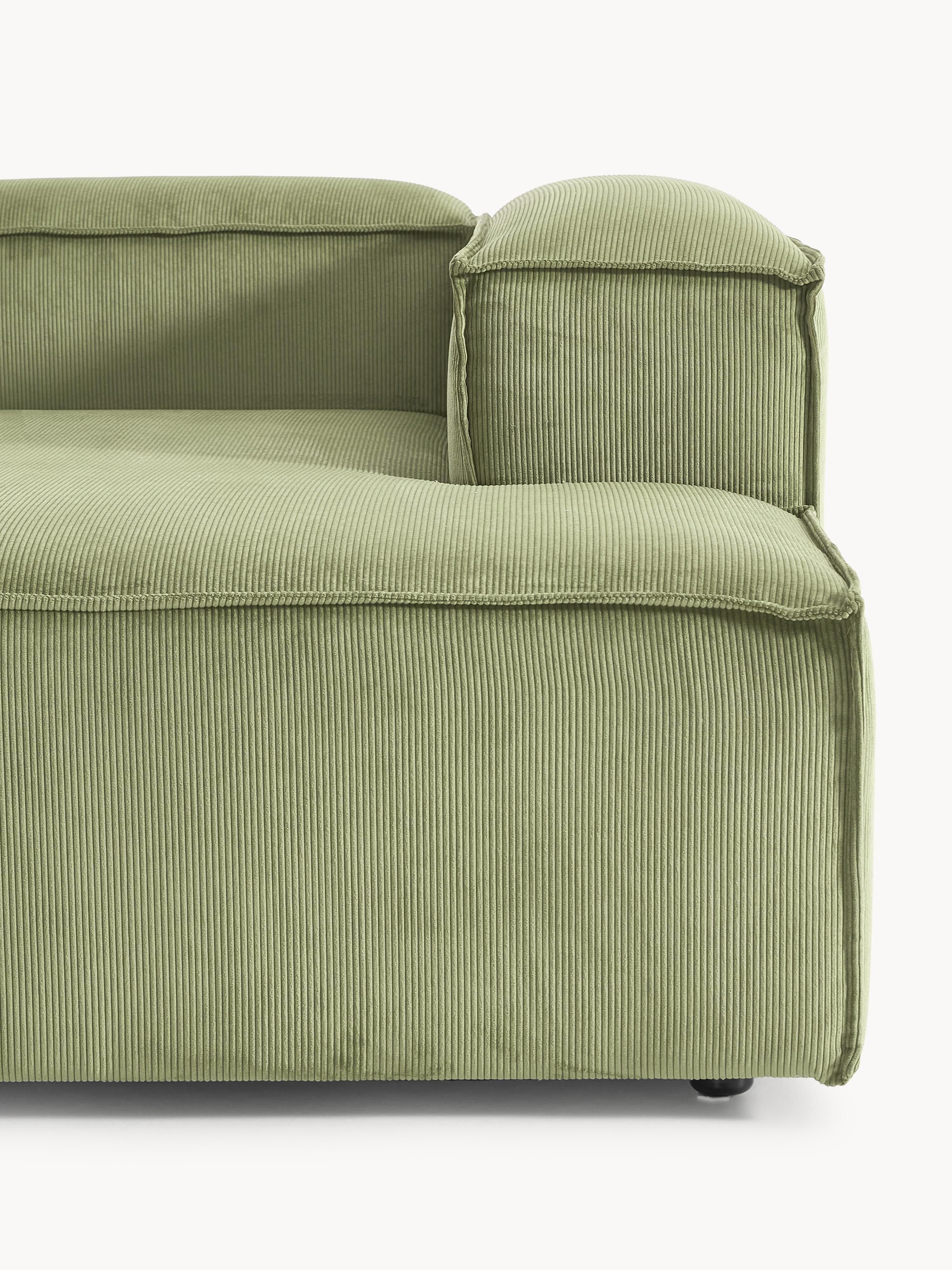 Modulares Ecksofa Lennon (2-Sitzer) aus Cord
