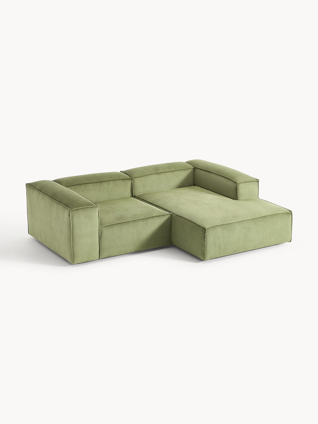 Modulares Ecksofa Lennon (2-Sitzer) aus Cord