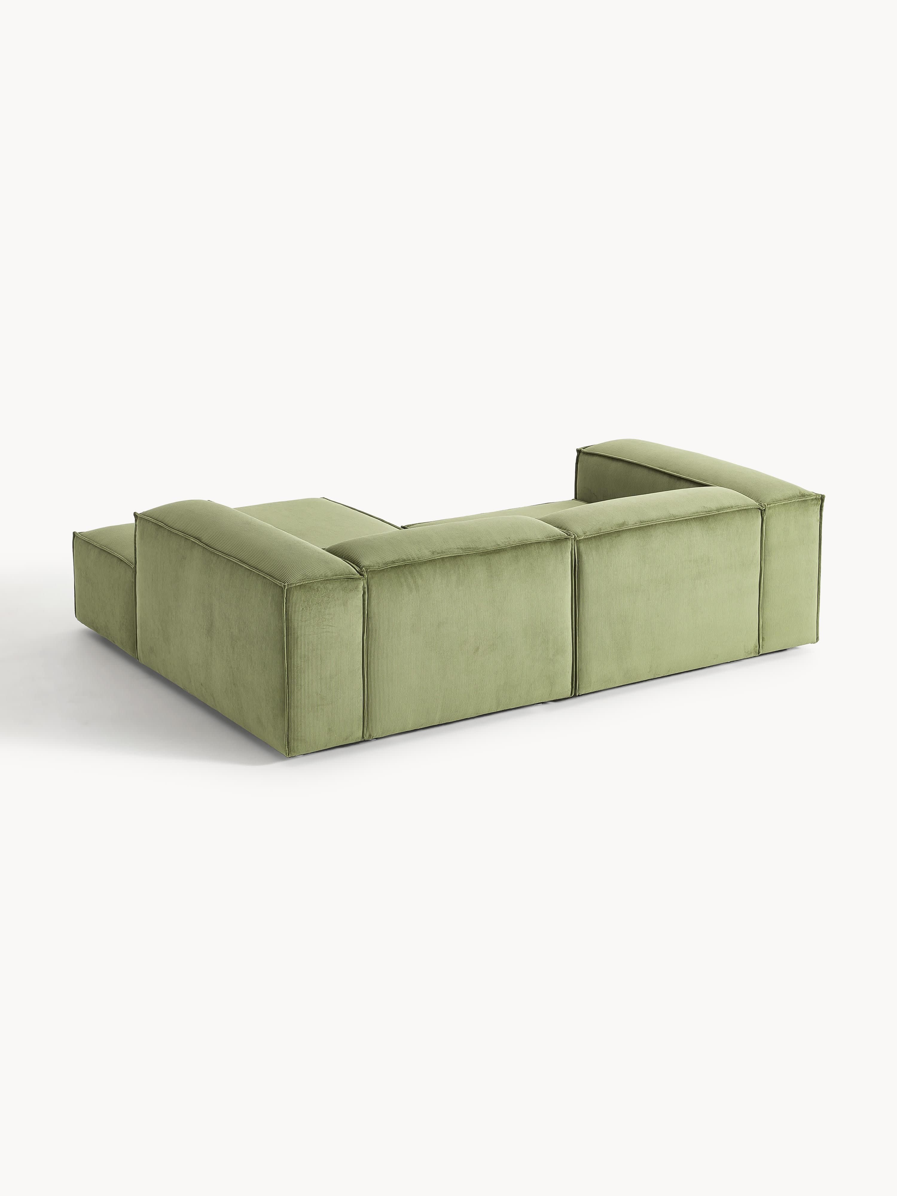 Modulares Ecksofa Lennon (2-Sitzer) aus Cord
