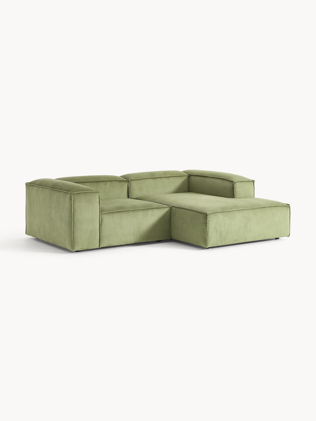 Modulares Ecksofa Lennon (2-Sitzer) aus Cord