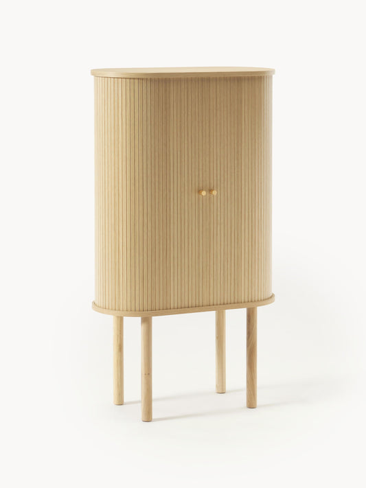 Galeriebild 1 - Highboard Calary mit geriffelter Front