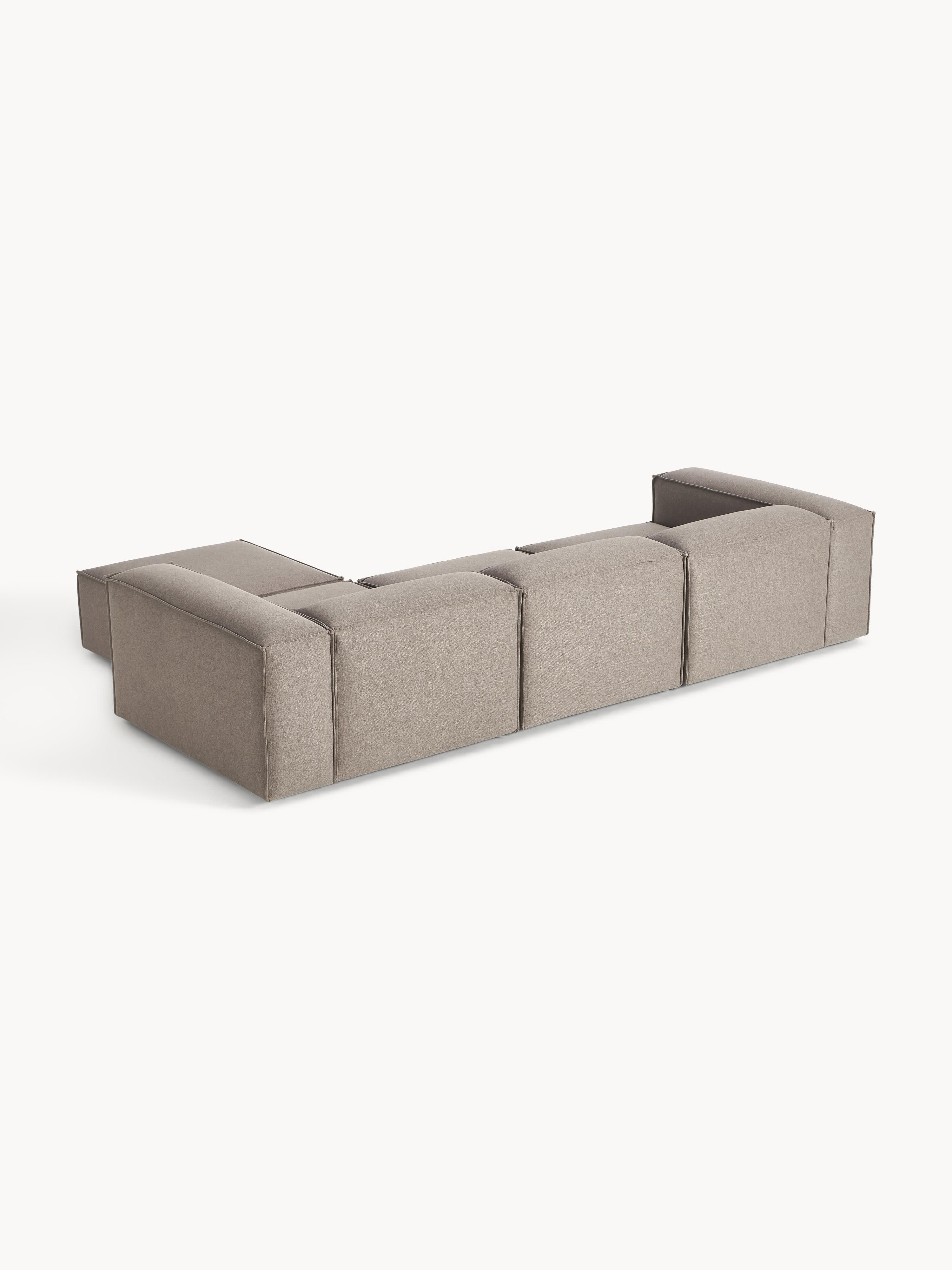 Modulares Sofa Lennon (4-Sitzer) mit Hocker (links/rechts)