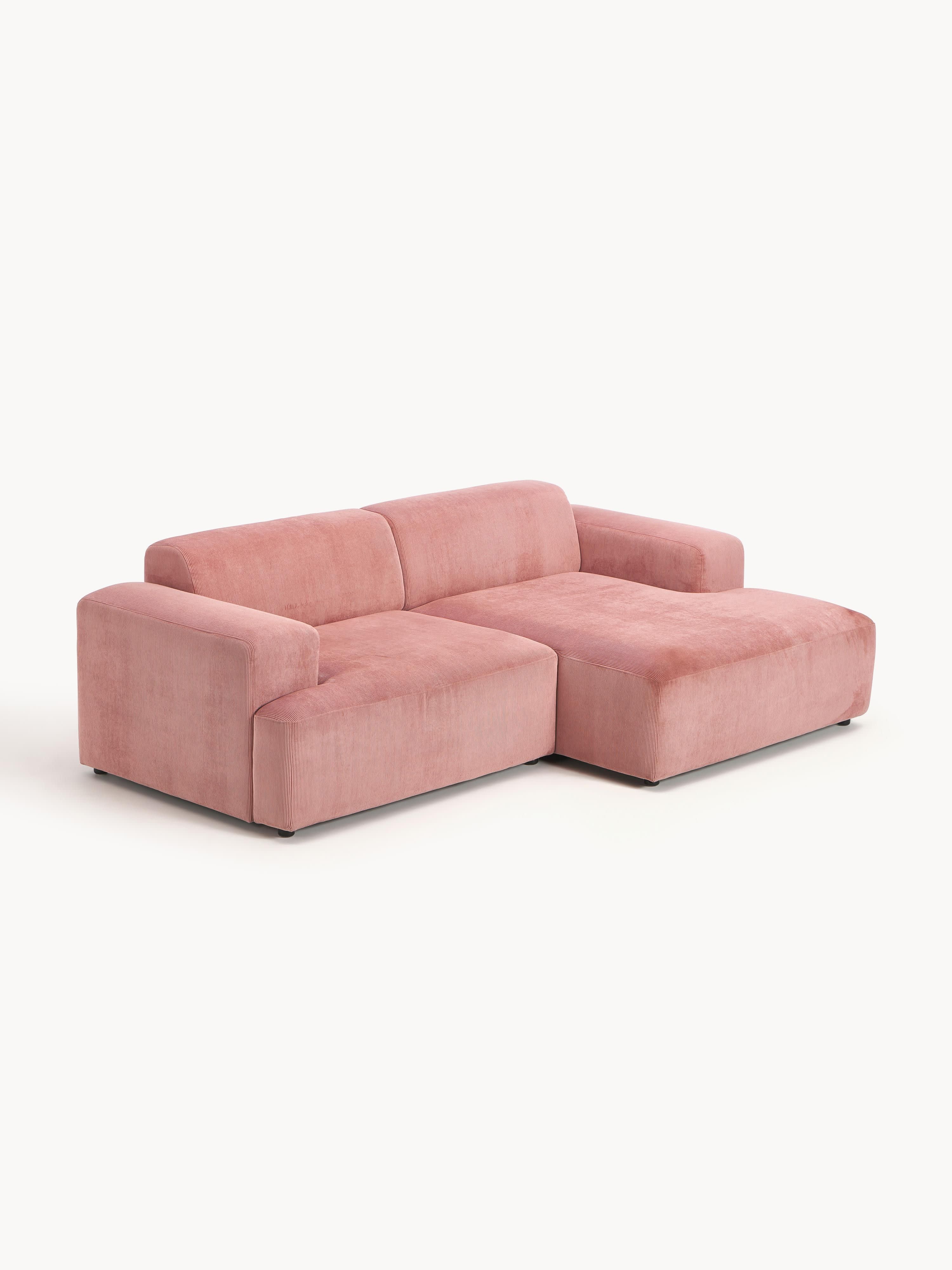 Cord-Ecksofa Melva (3-Sitzer)