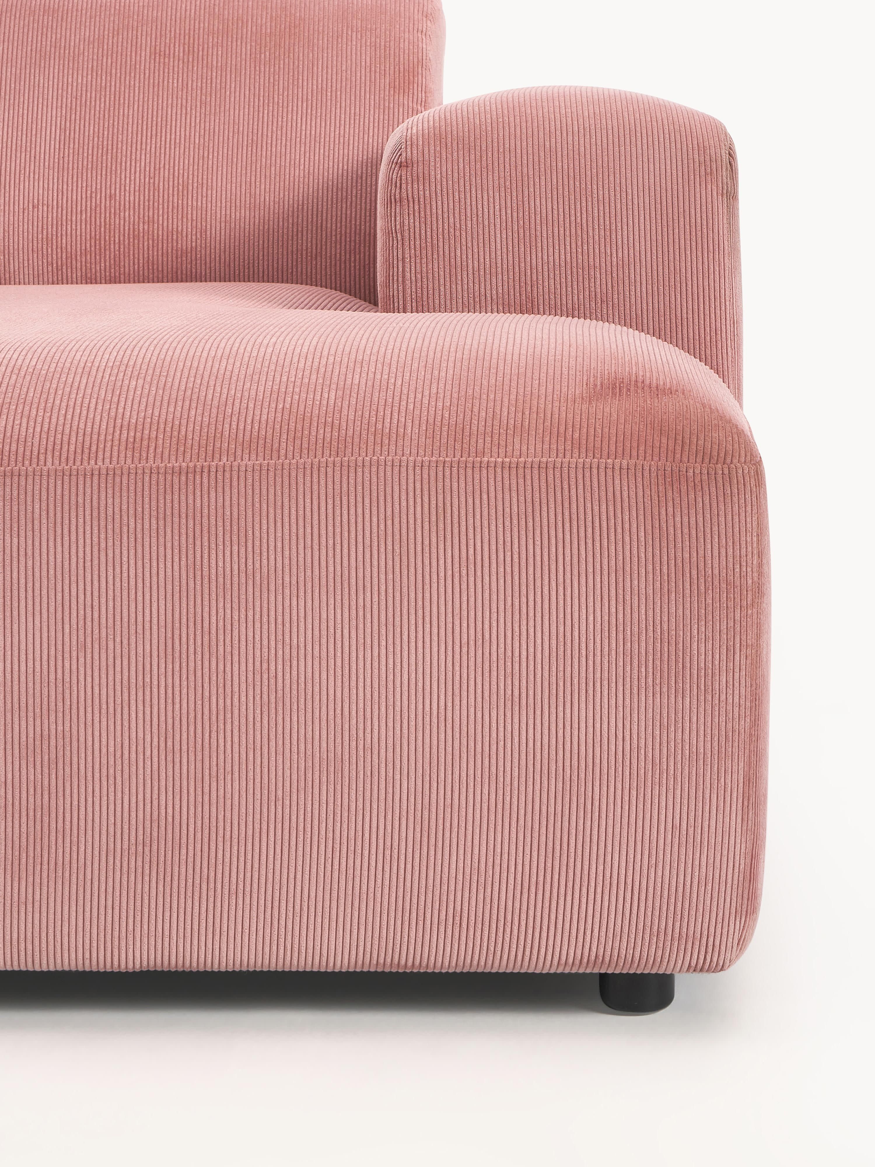 Cord-Ecksofa Melva (3-Sitzer)