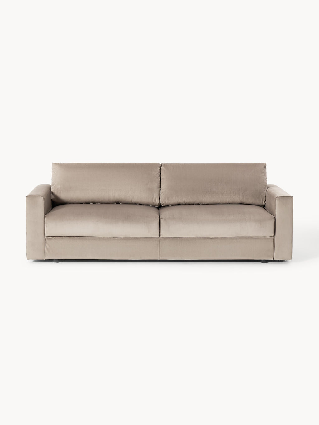 Galeriebild 1 - Samt-Schlafsofa Tasha (3-Sitzer) mit Stauraum