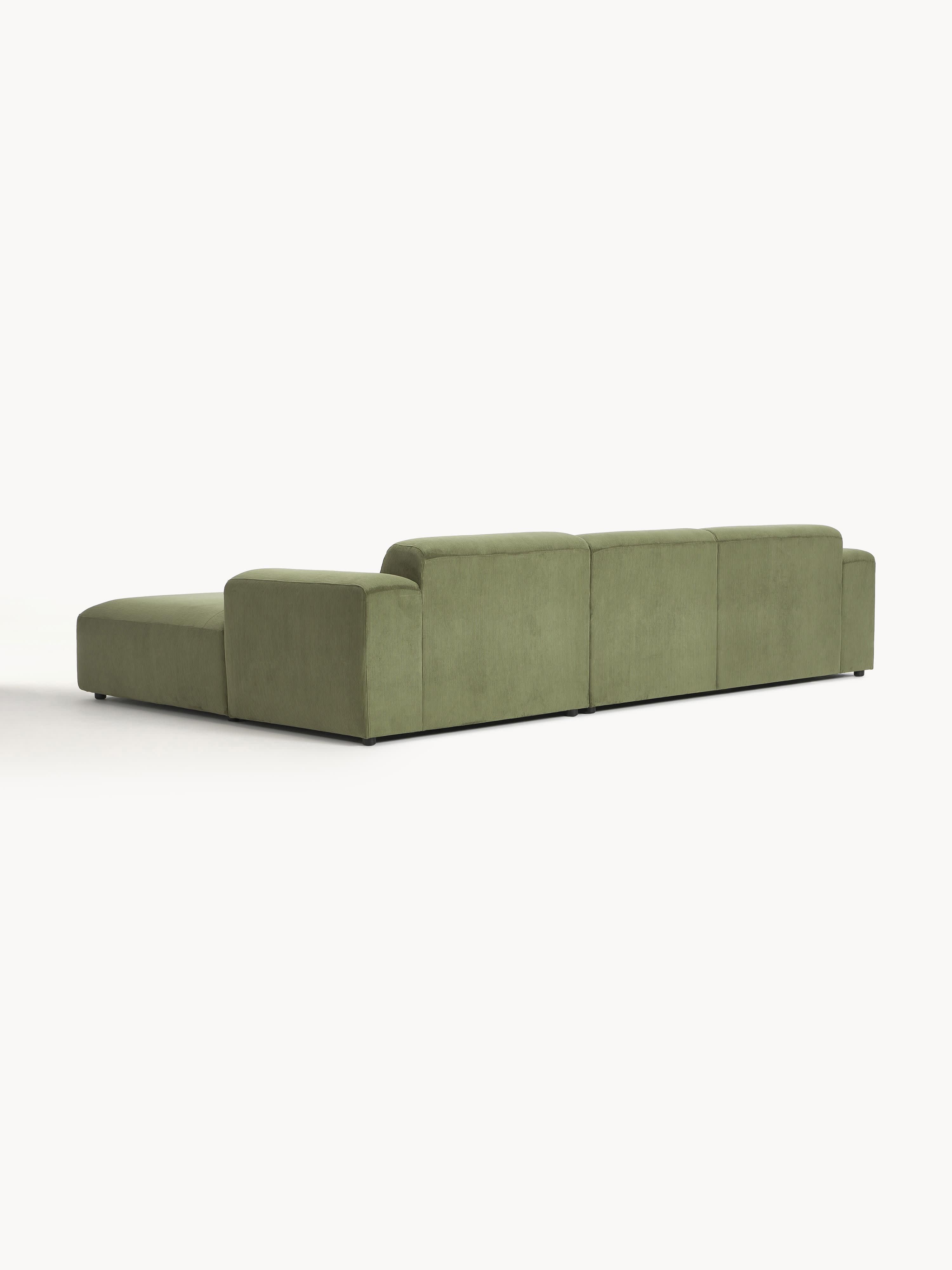 Cord-Ecksofa Melva (4-Sitzer)