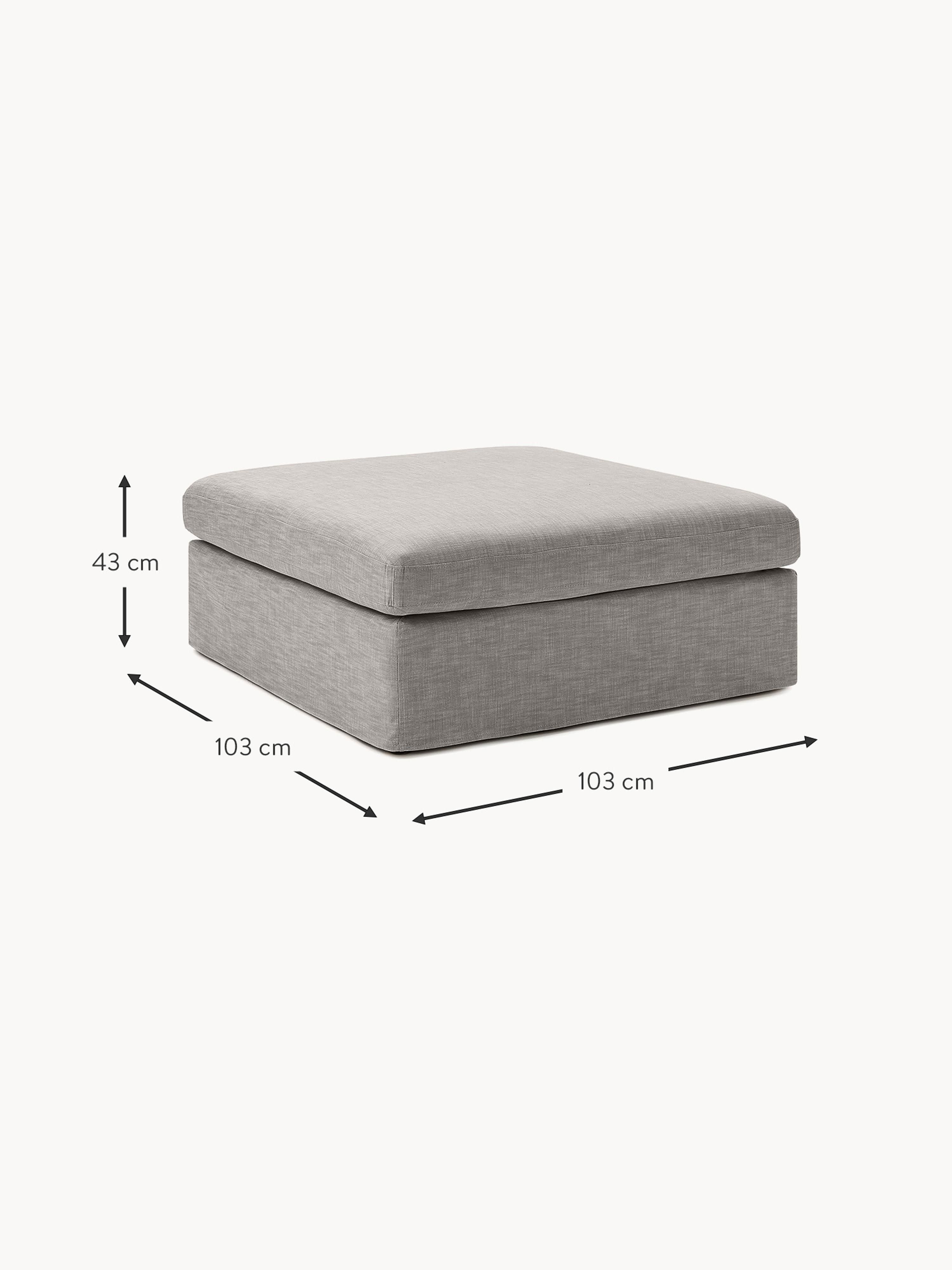 Sofa-Hocker Russell mit abnehmbaren Bezügen