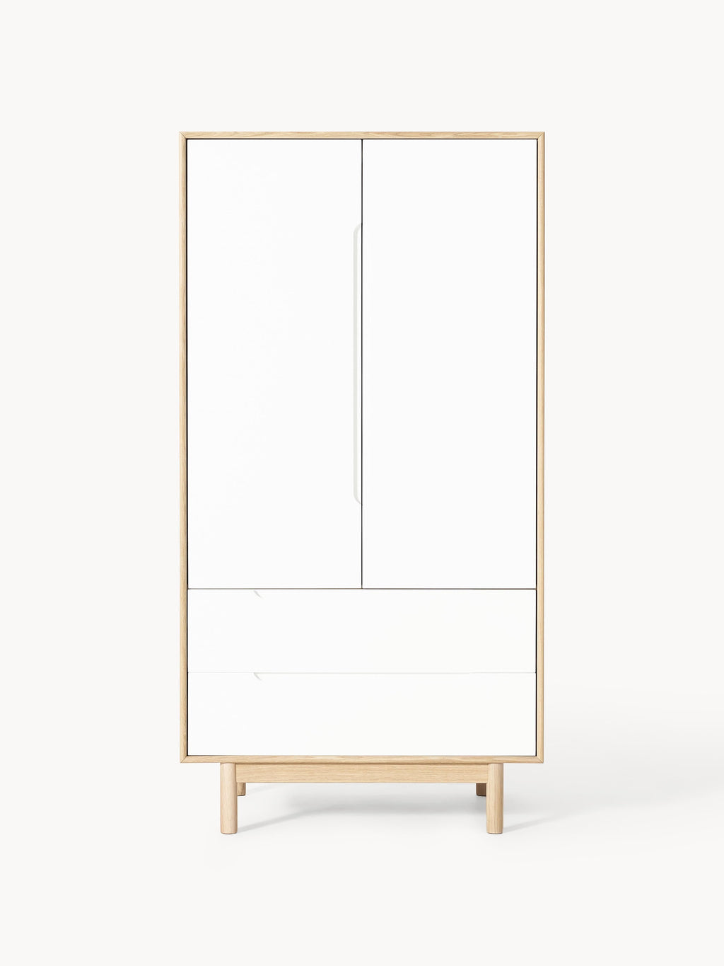 Kleiner Kleiderschrank Cassy, 2-türig