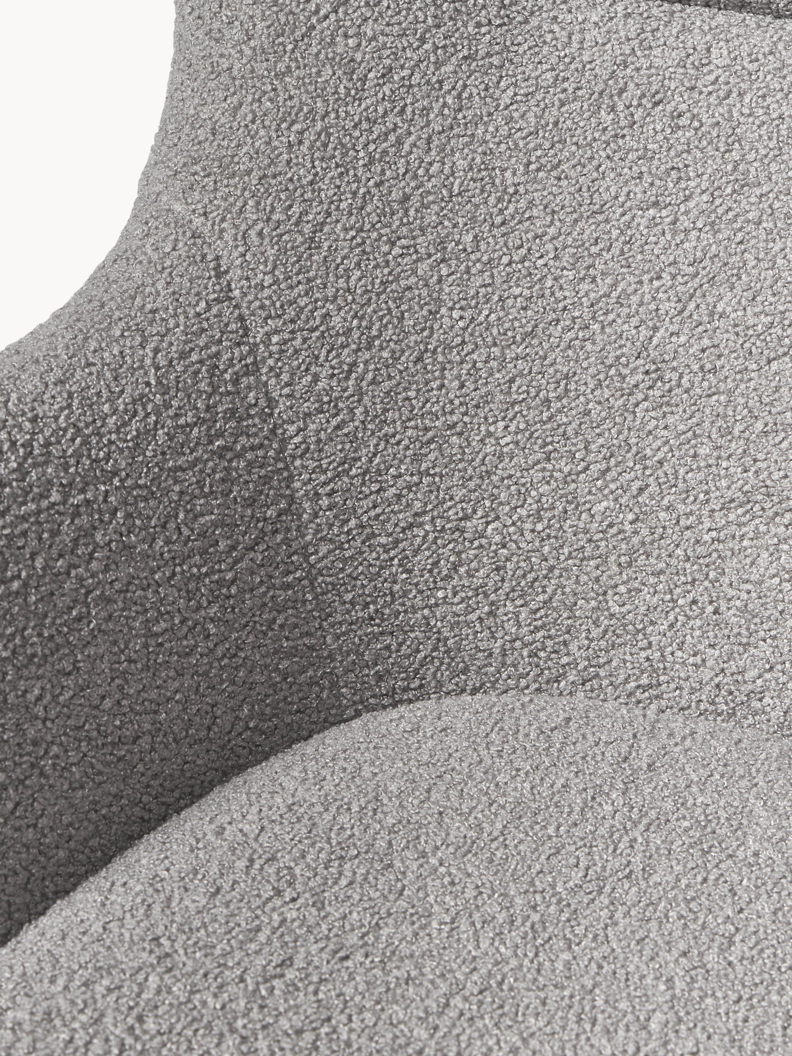 Teddy-Schaukelstuhl Wing mit Metallbeinen