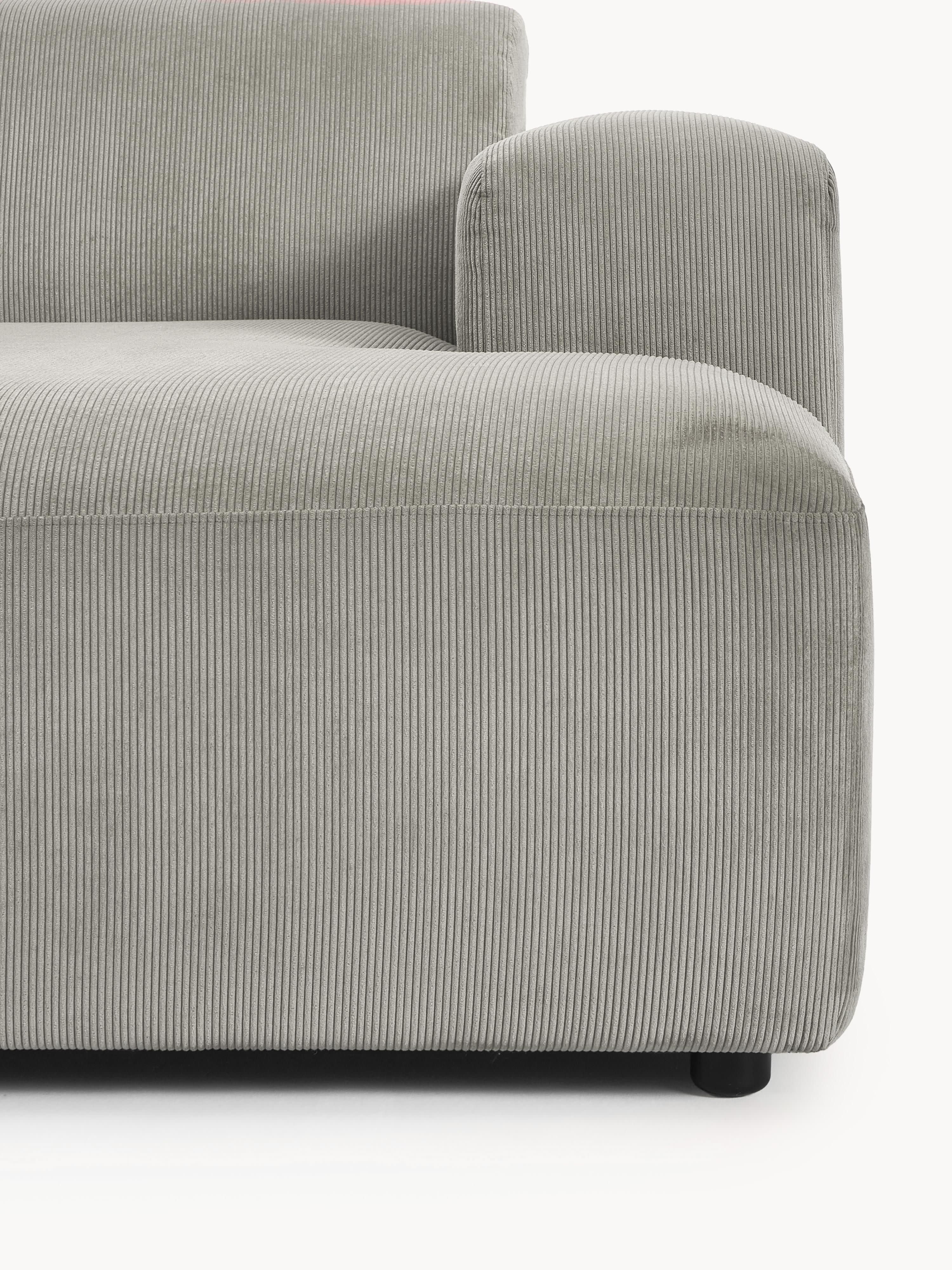 Cord-Ecksofa Melva (3-Sitzer)