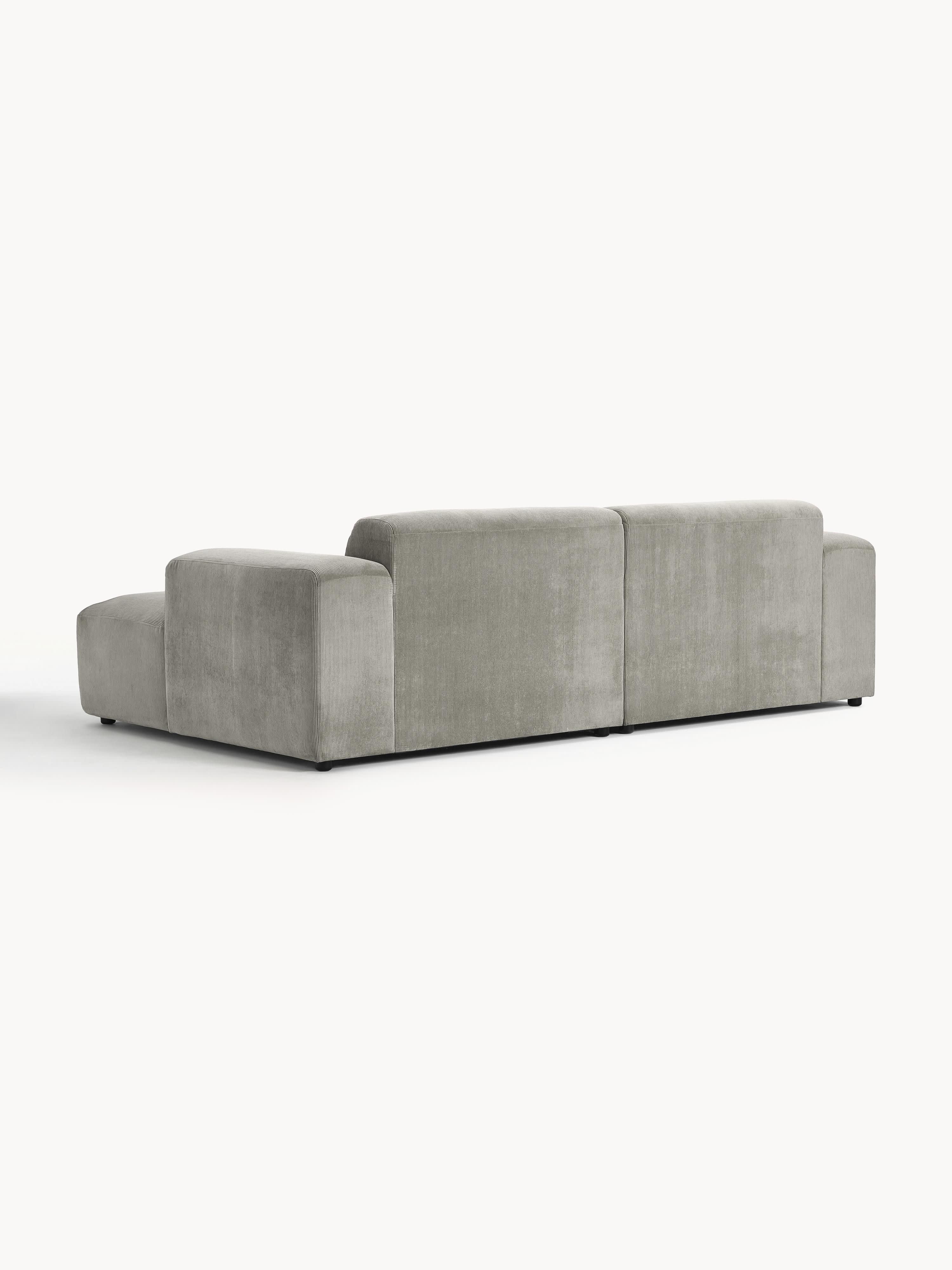 Cord-Ecksofa Melva (3-Sitzer)