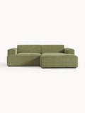 Galeriebild 1 - Cord-Ecksofa Melva (3-Sitzer)