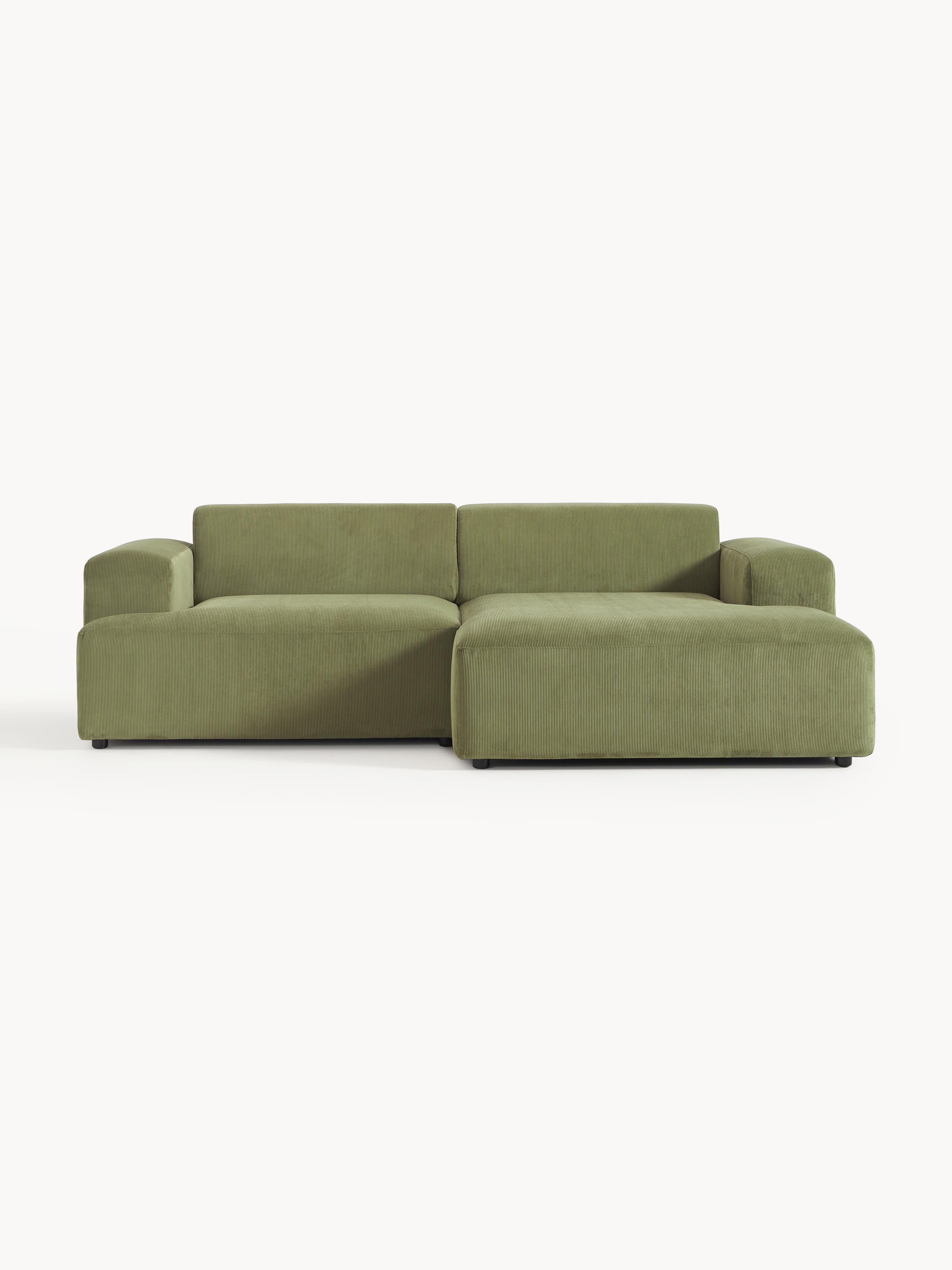 Galeriebild 1 - Cord-Ecksofa Melva (3-Sitzer)