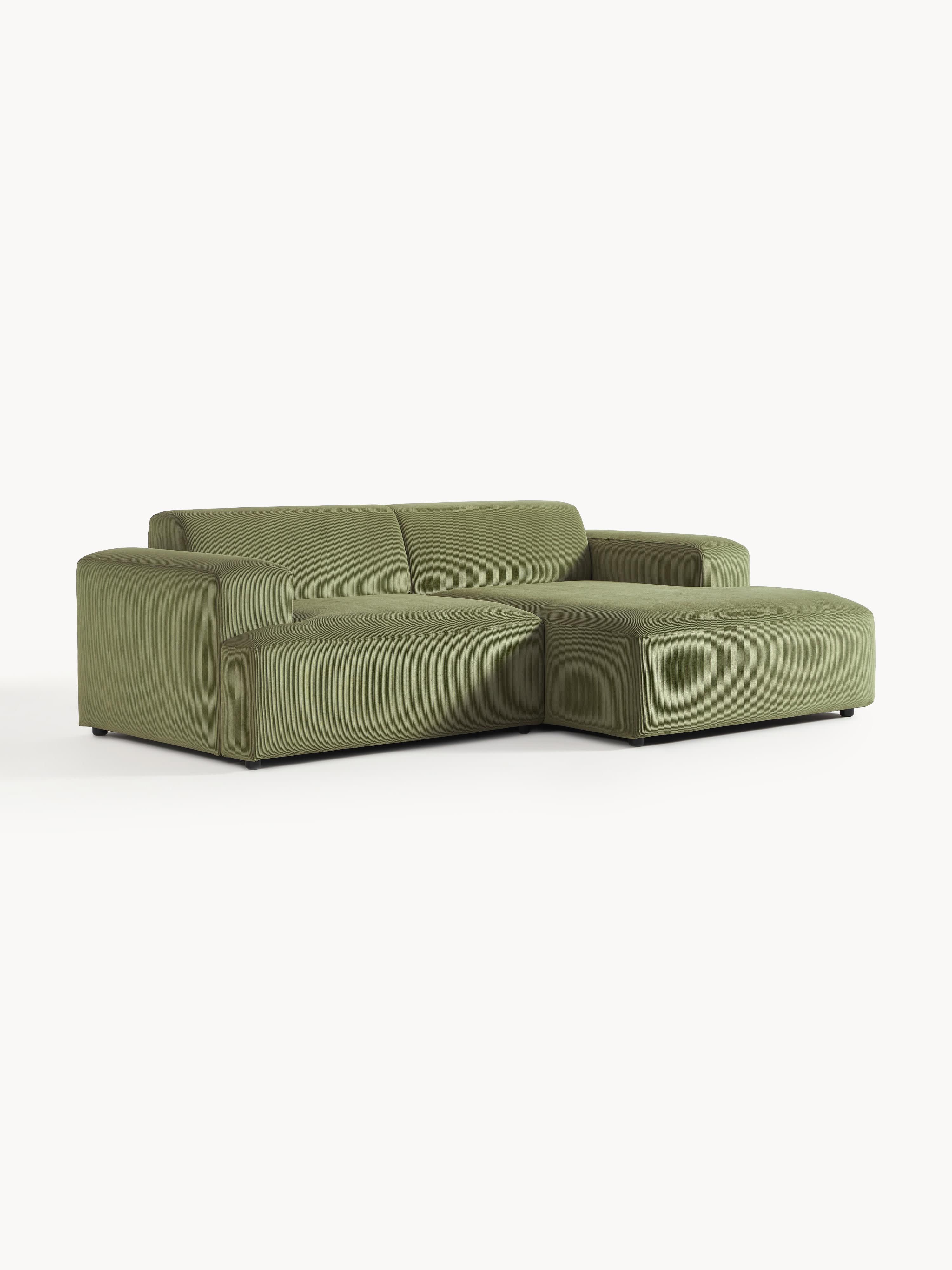 Cord-Ecksofa Melva (3-Sitzer)