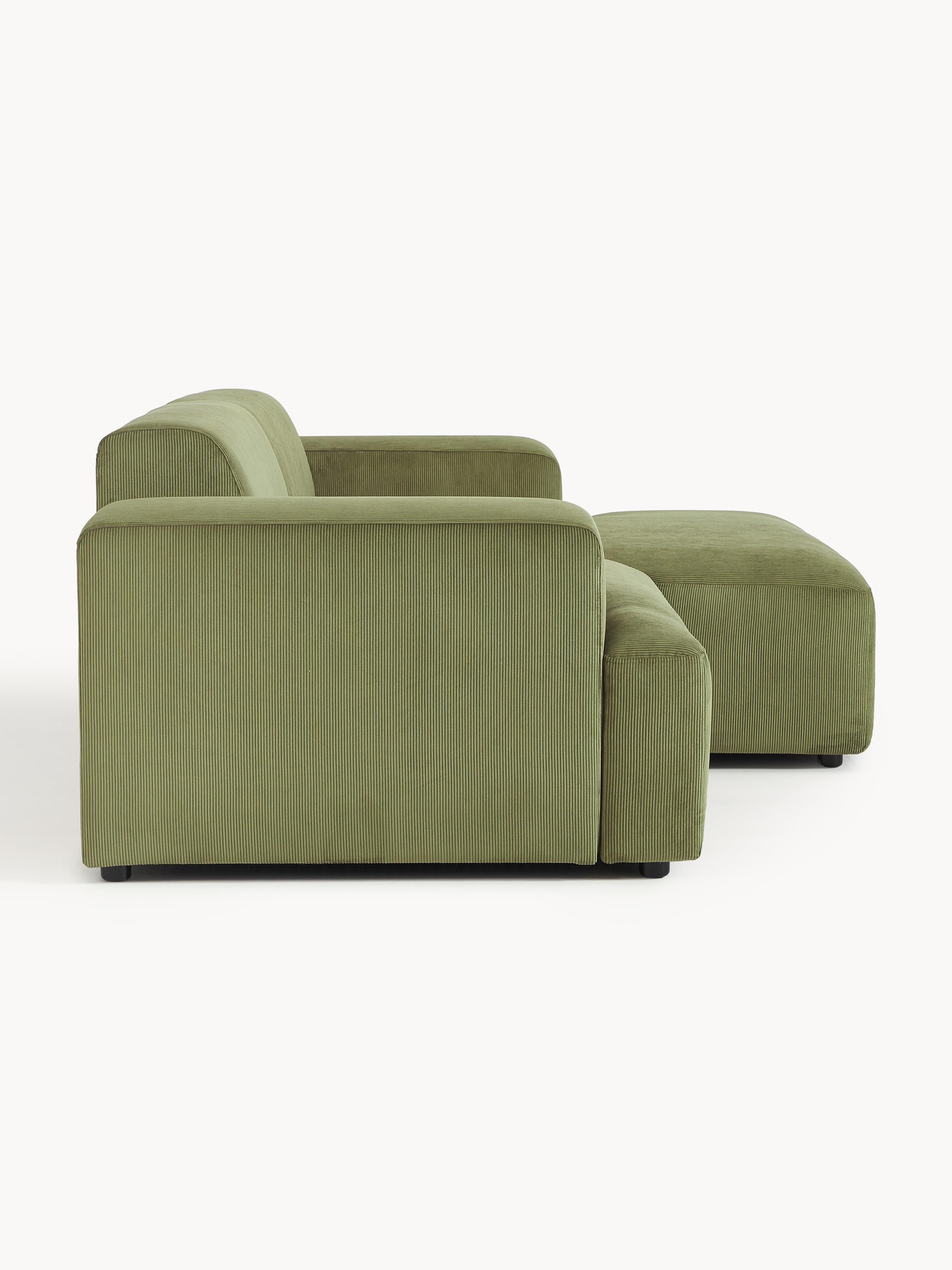 Cord-Ecksofa Melva (3-Sitzer)