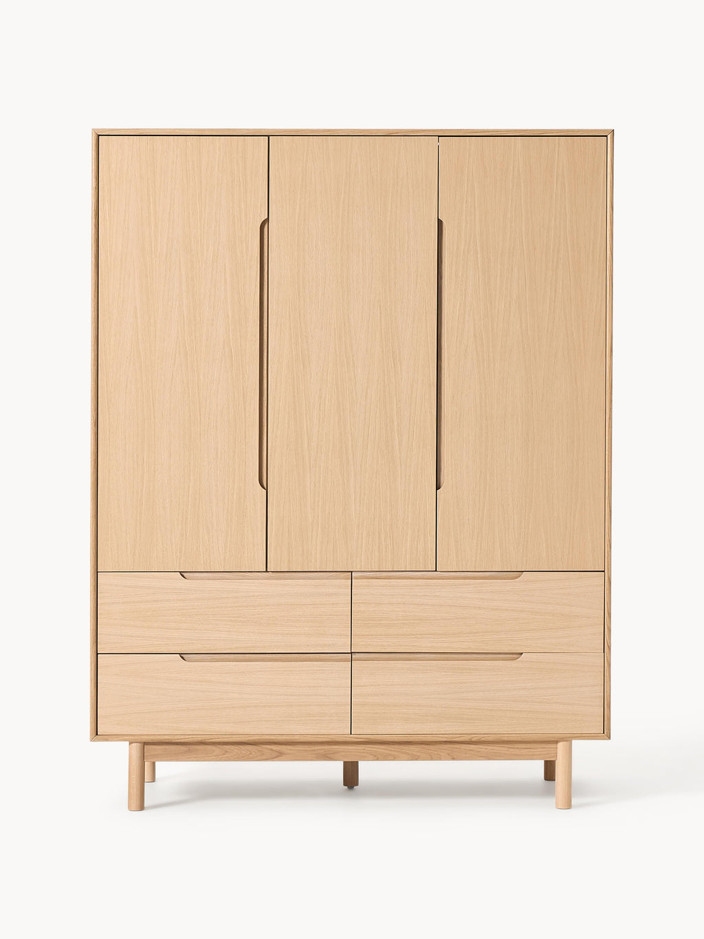 Kleiderschrank Cassy, 3-türig
