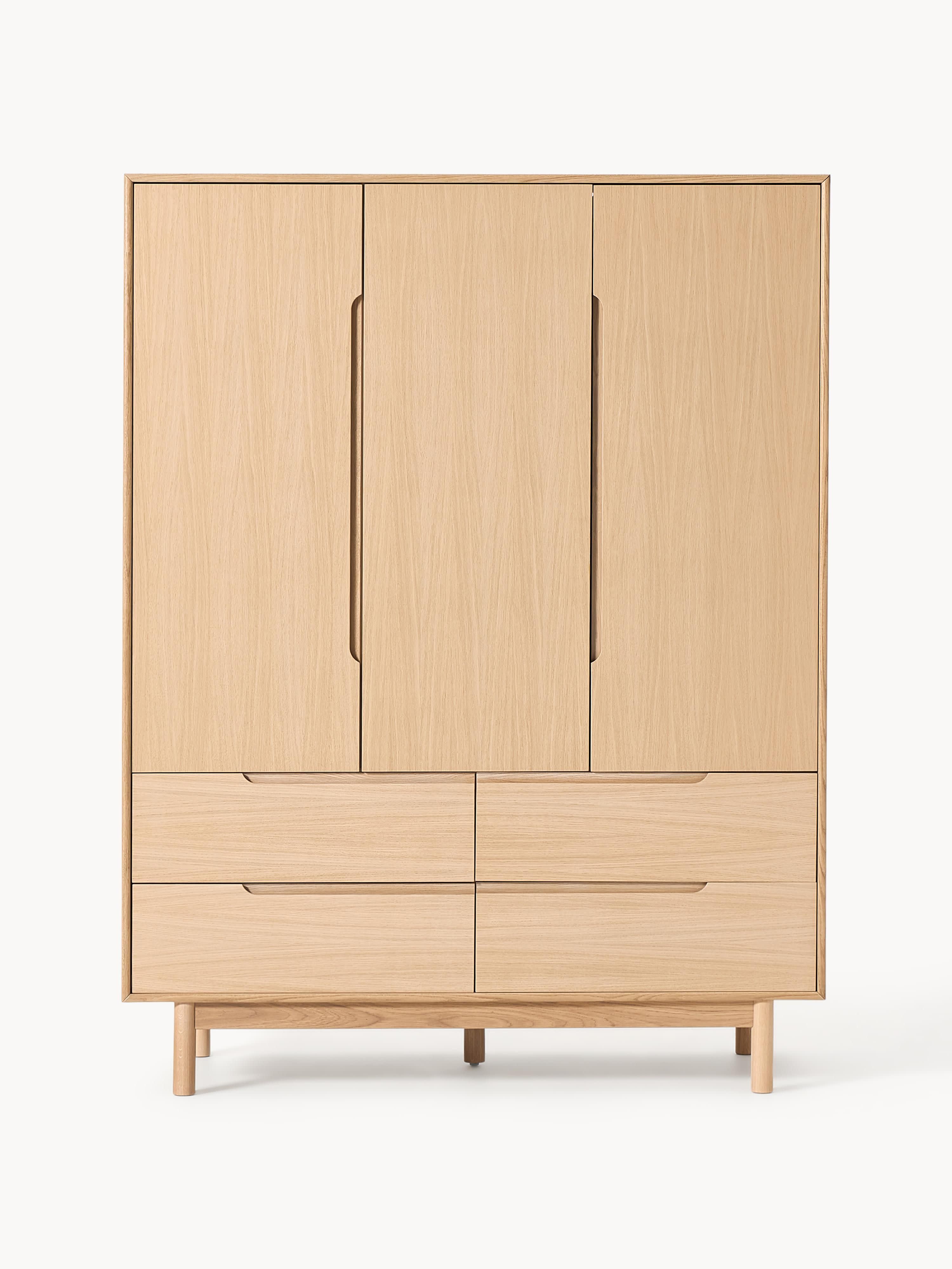 Kleiderschrank Cassy, 3-türig