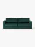 Galeriebild 1 - Samt-Schlafsofa Tasha (3-Sitzer) mit Stauraum