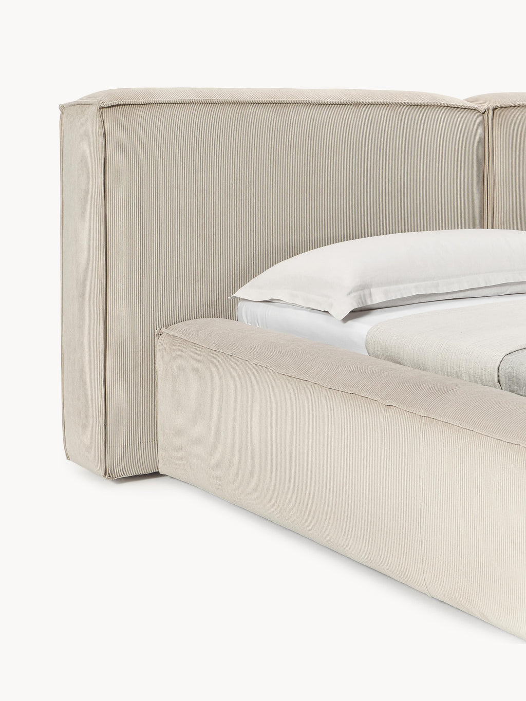 Polsterbett Lennon aus Cord