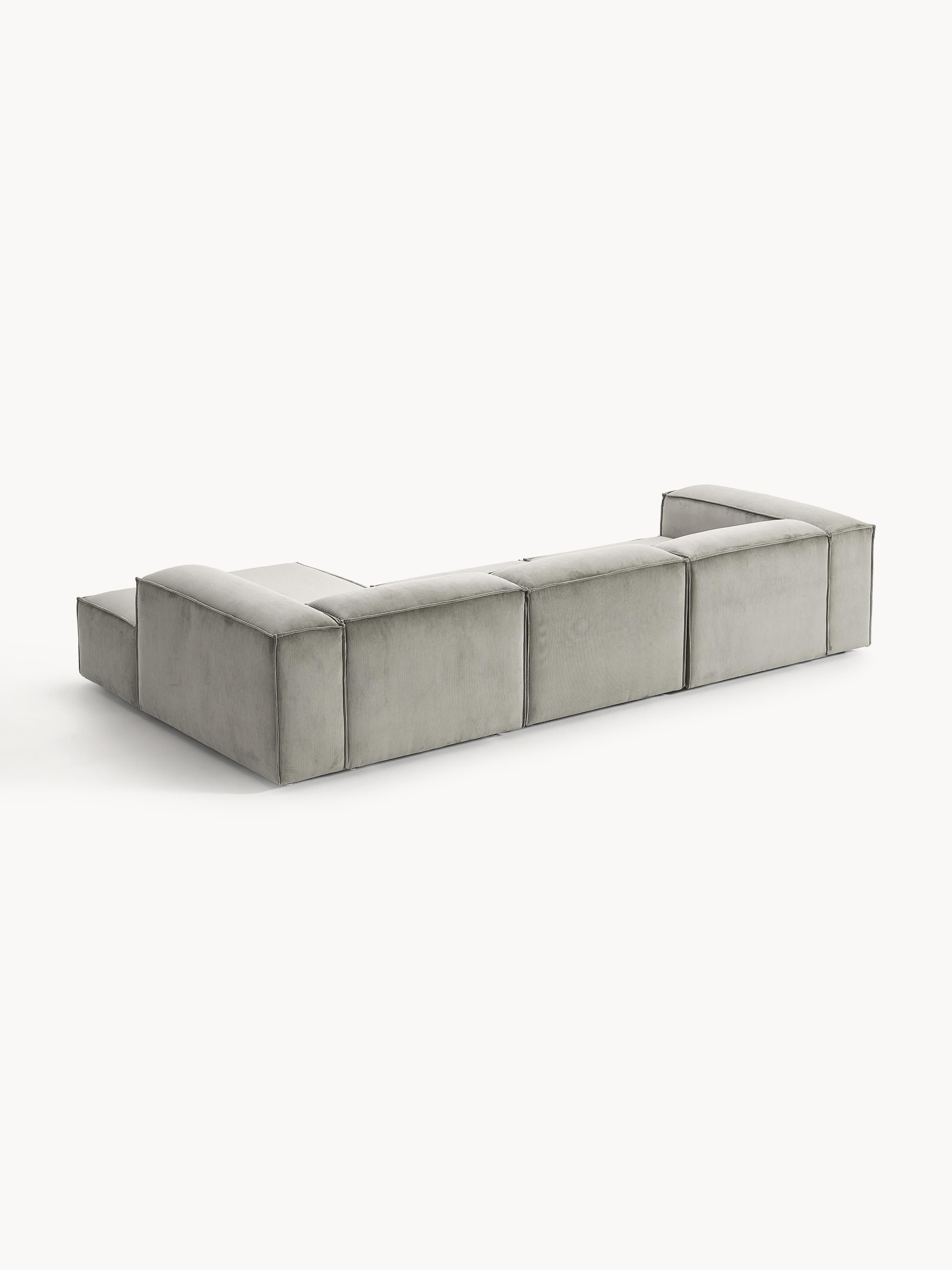 Modulares Ecksofa Lennon (4-Sitzer) aus Cord