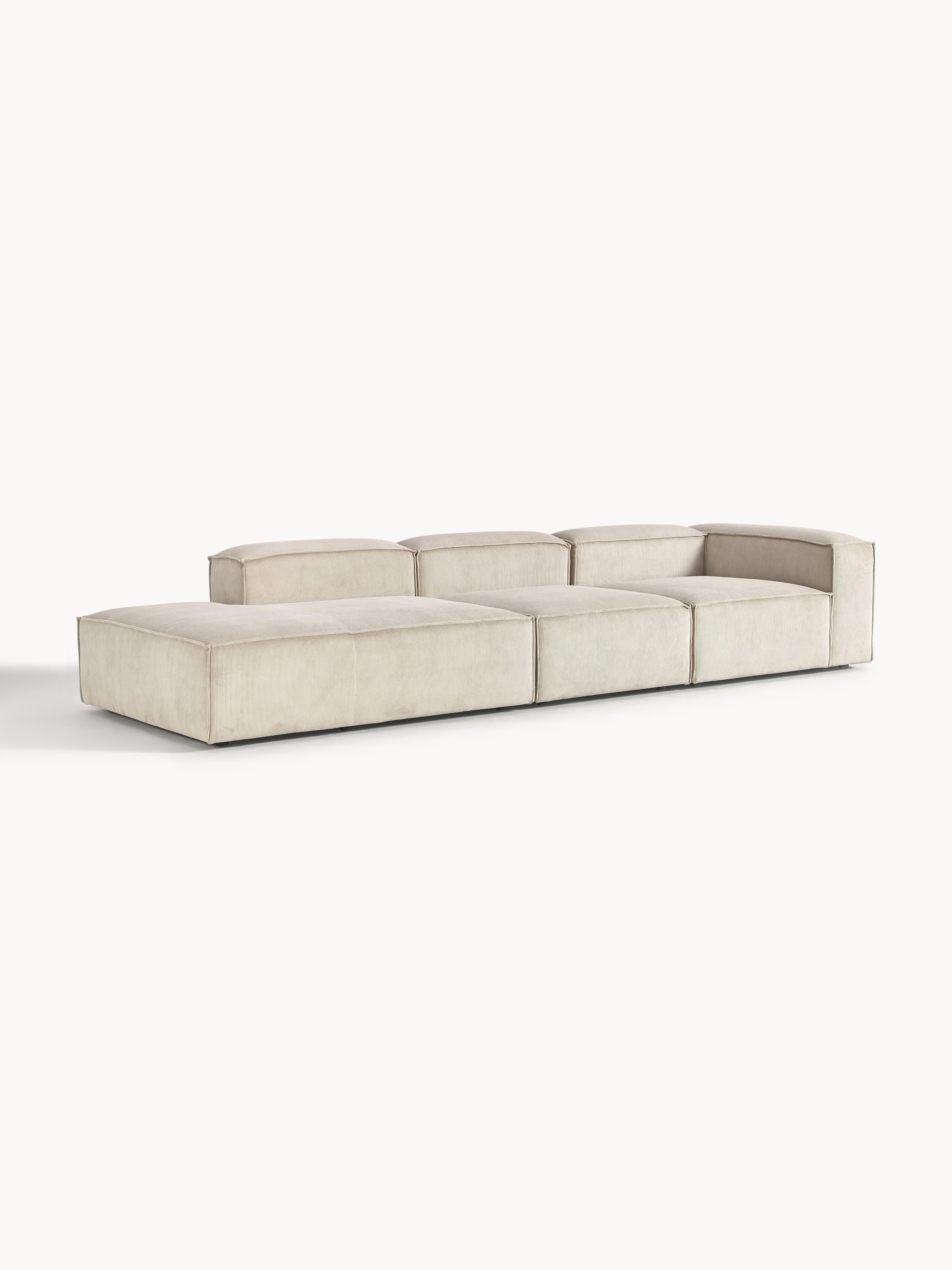 Modulare XL-Ottomane Lennon aus Cord