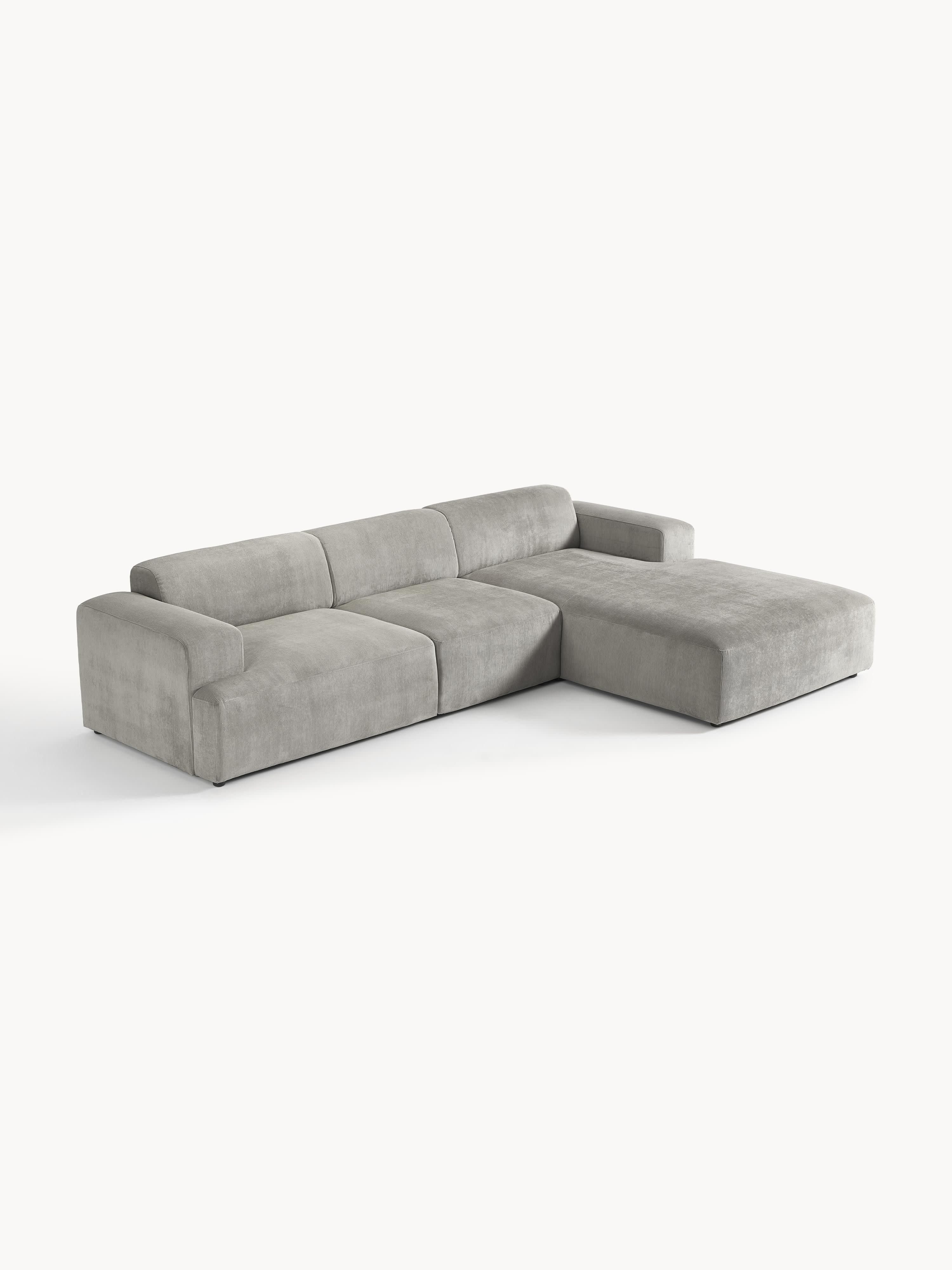 Cord-Ecksofa Melva (4-Sitzer)