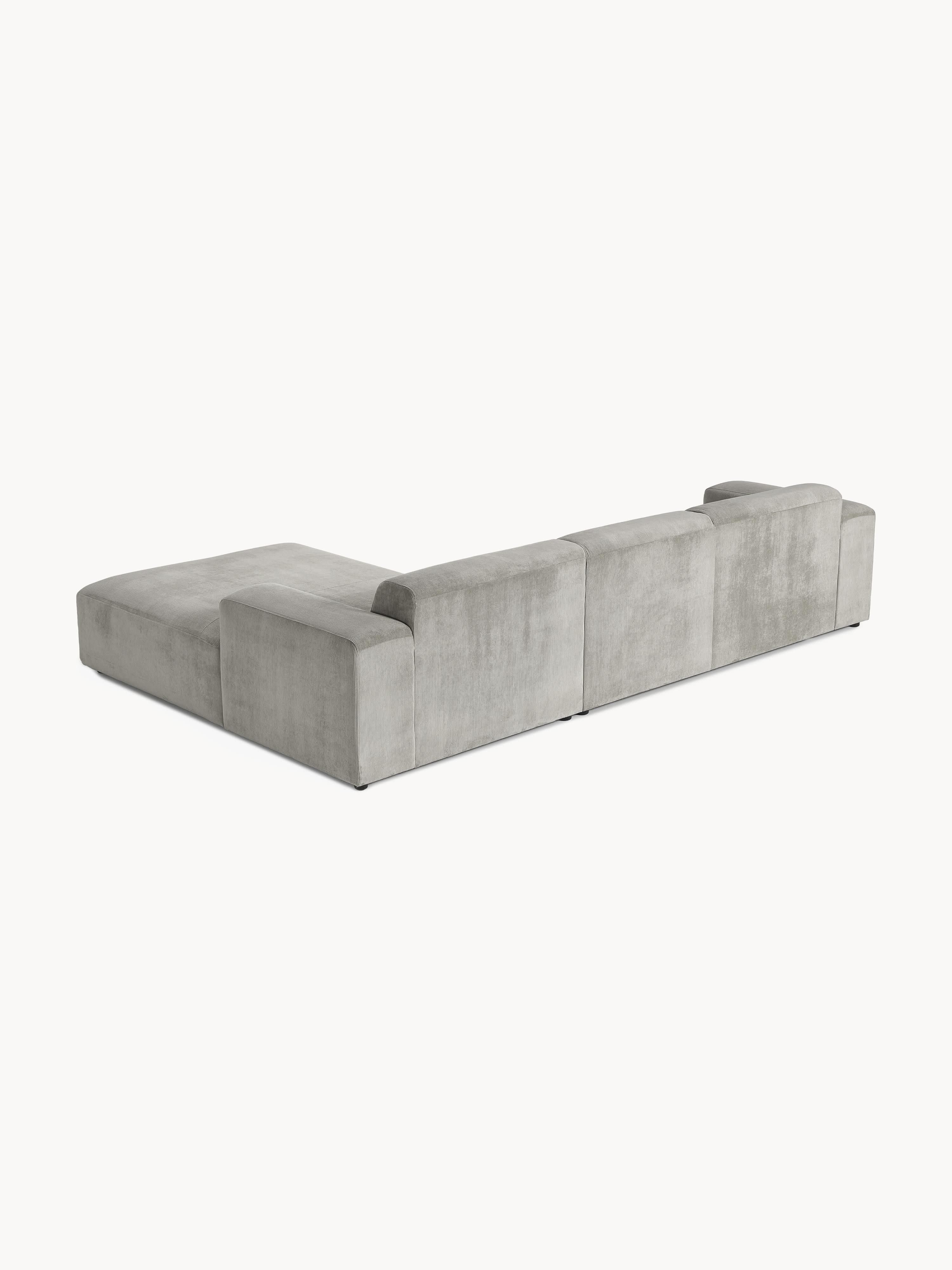 Cord-Ecksofa Melva (4-Sitzer)
