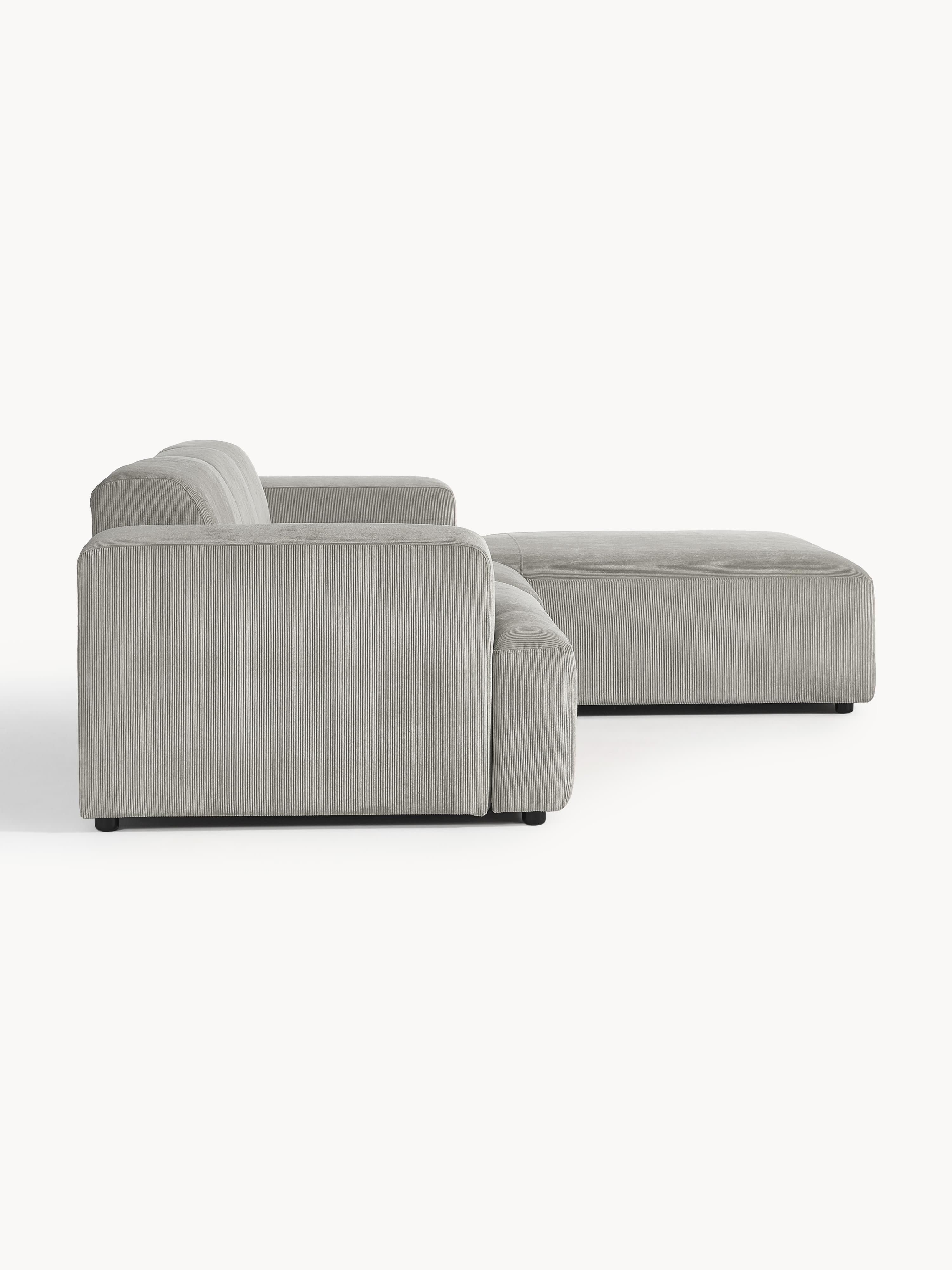 Cord-Ecksofa Melva (4-Sitzer)