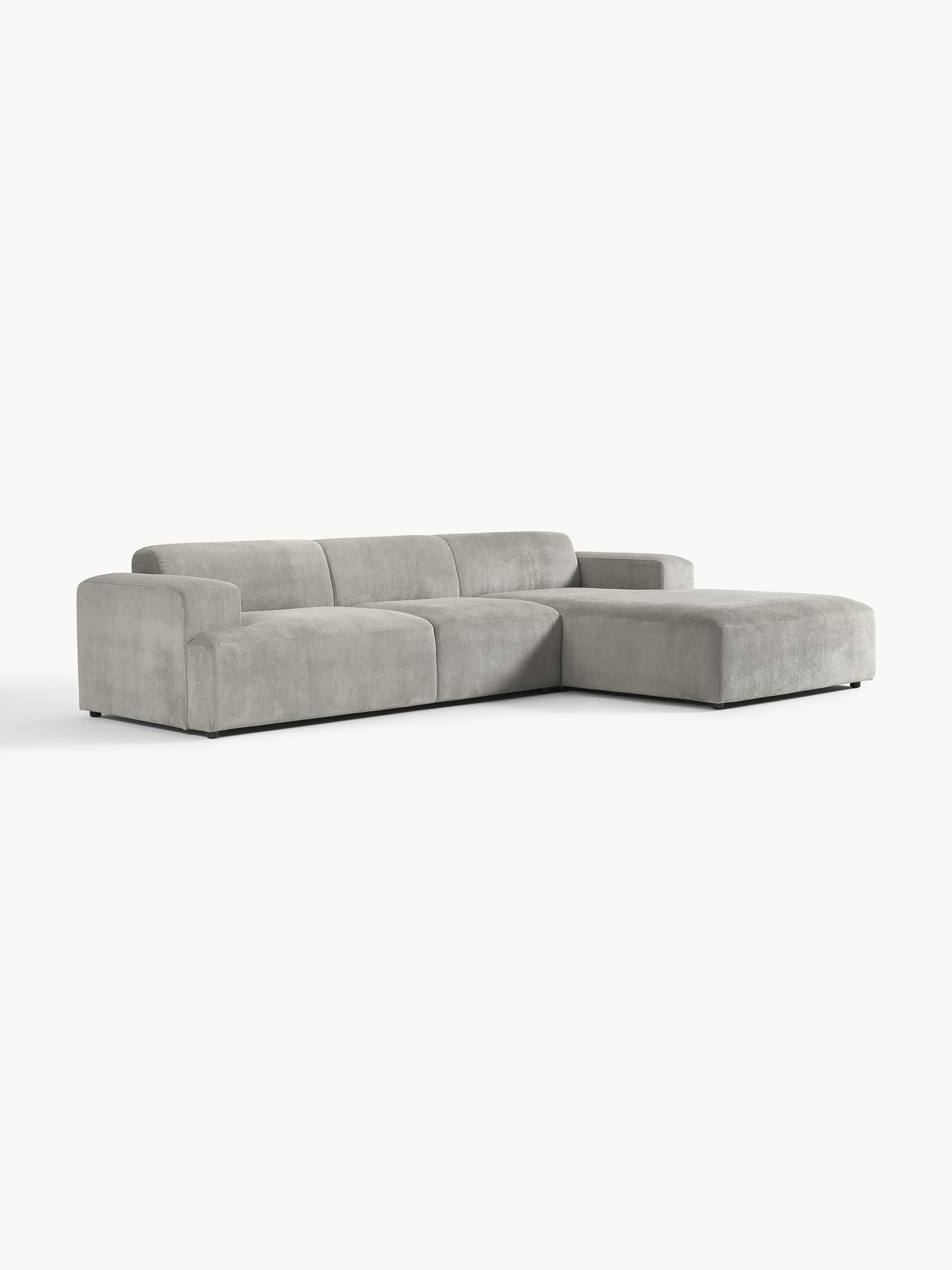 Cord-Ecksofa Melva (4-Sitzer)