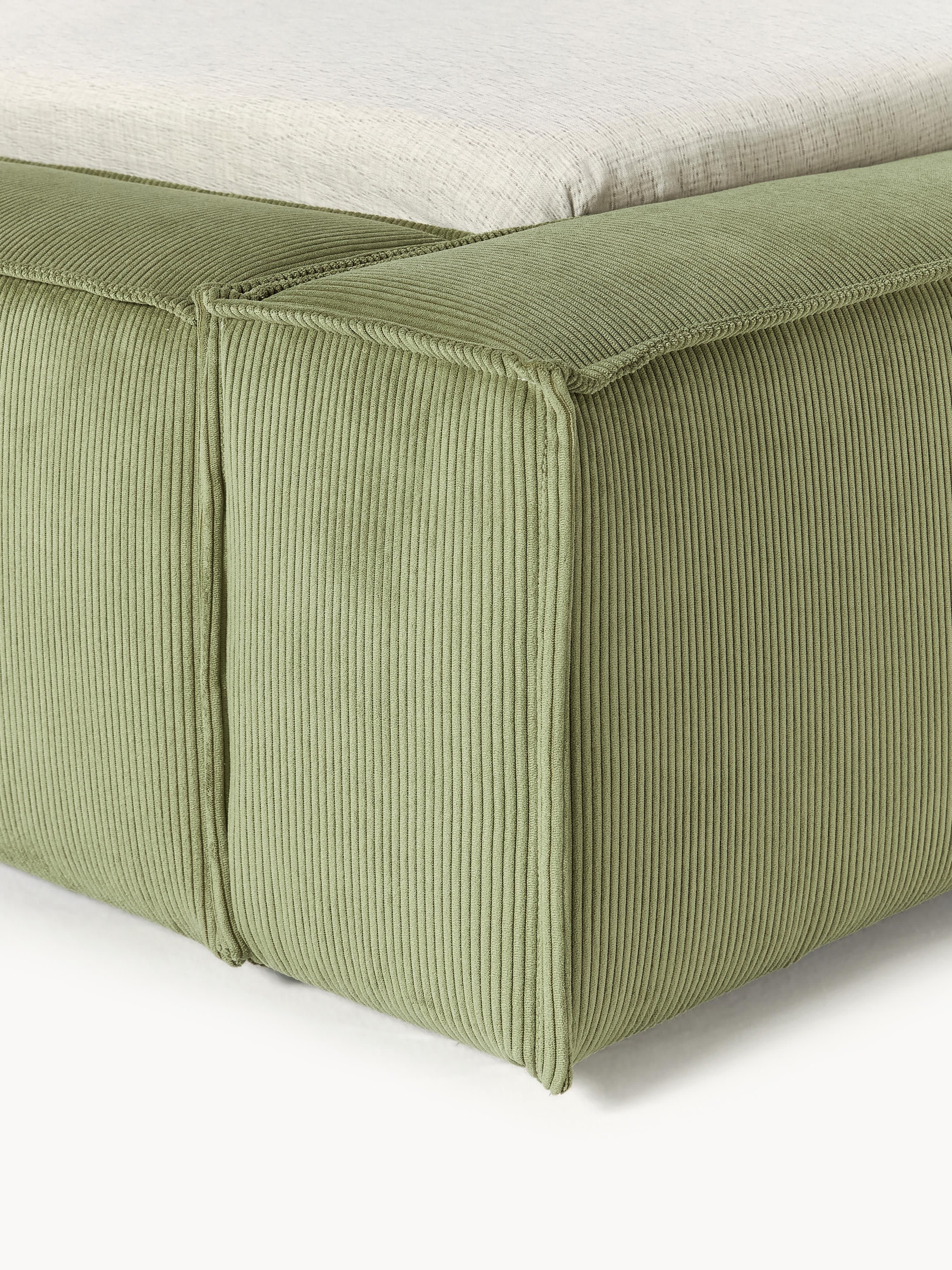 Polsterbett Lennon aus Cord