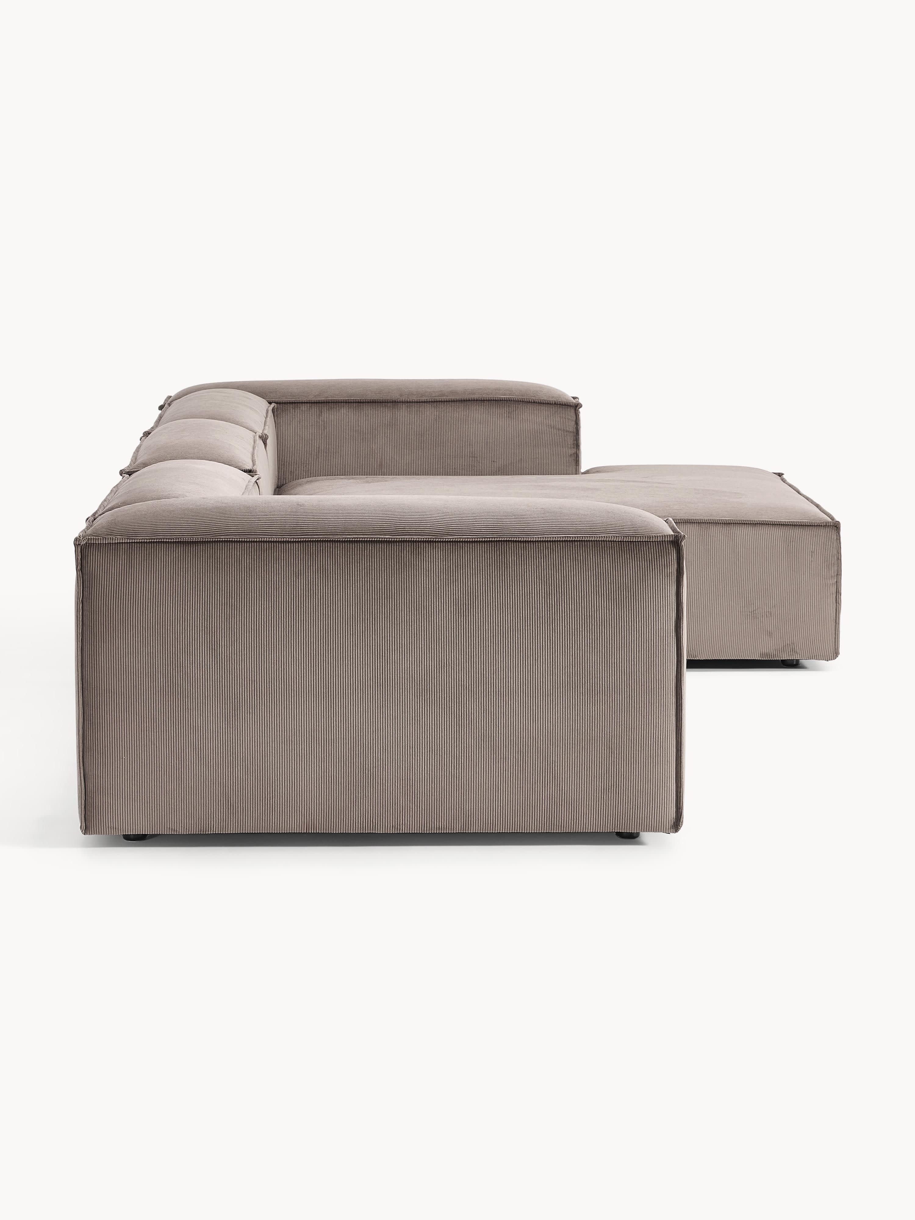 Modulares Ecksofa Lennon (4-Sitzer) aus Cord