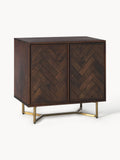 Galeriebild 1 - Sideboard Luca aus Mangoholz mit Fischgrät-Muster
