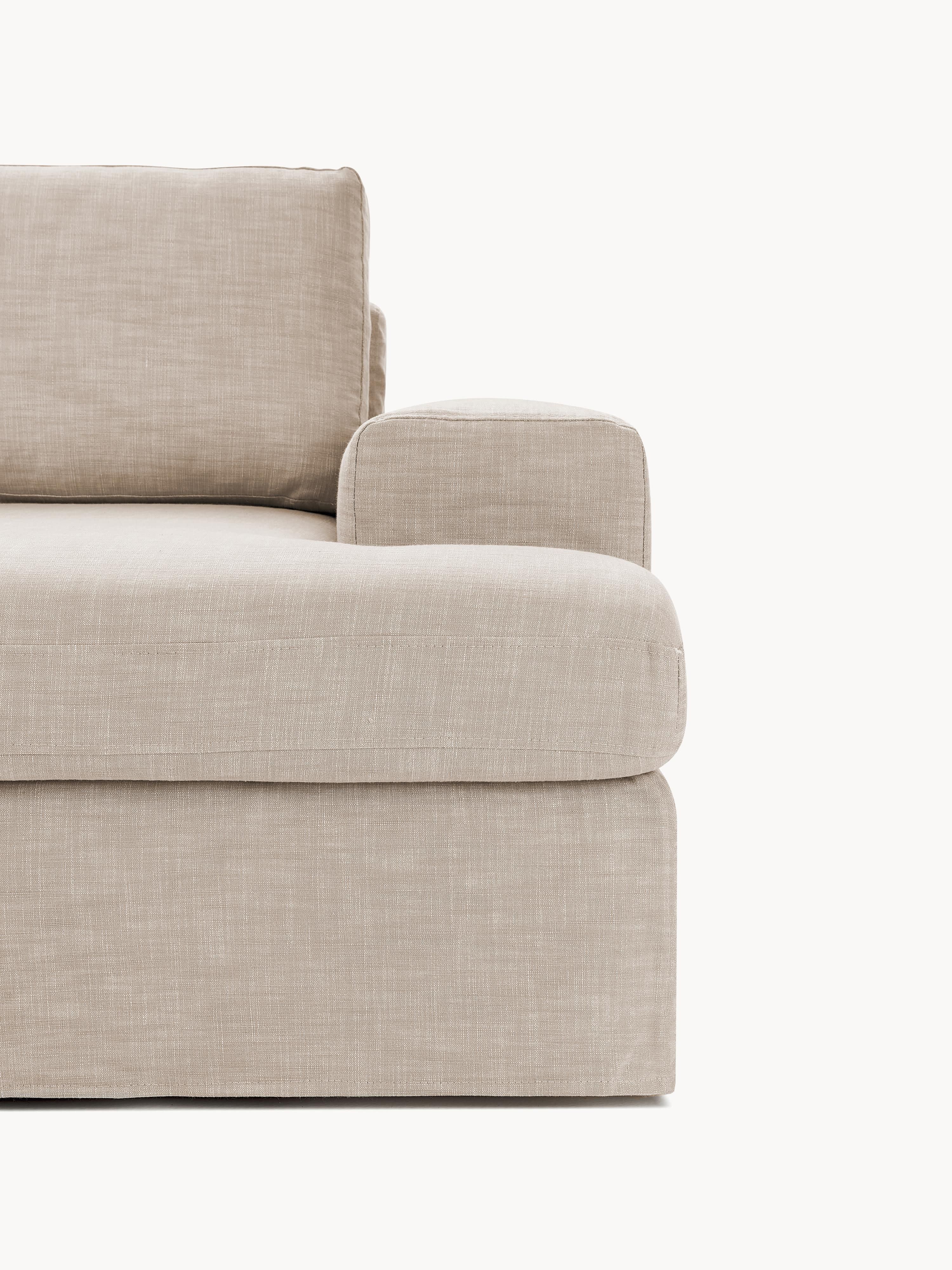 Modulares Sofa Russell (4-Sitzer) mit Hocker (links/rechts)