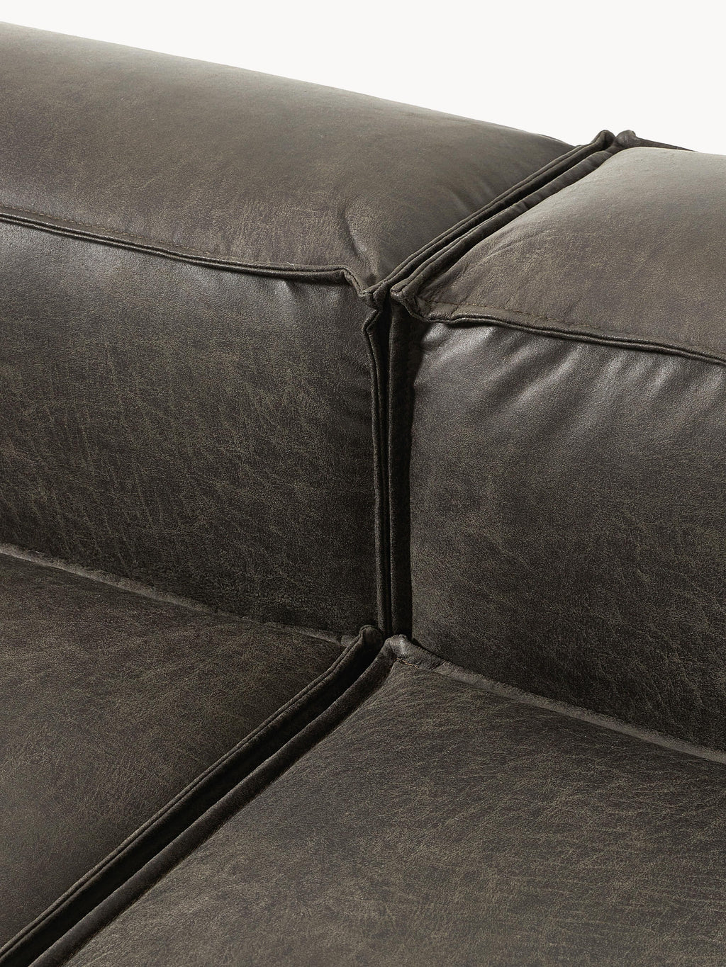 Modulares Sofa Lennon (4-Sitzer) aus Leder