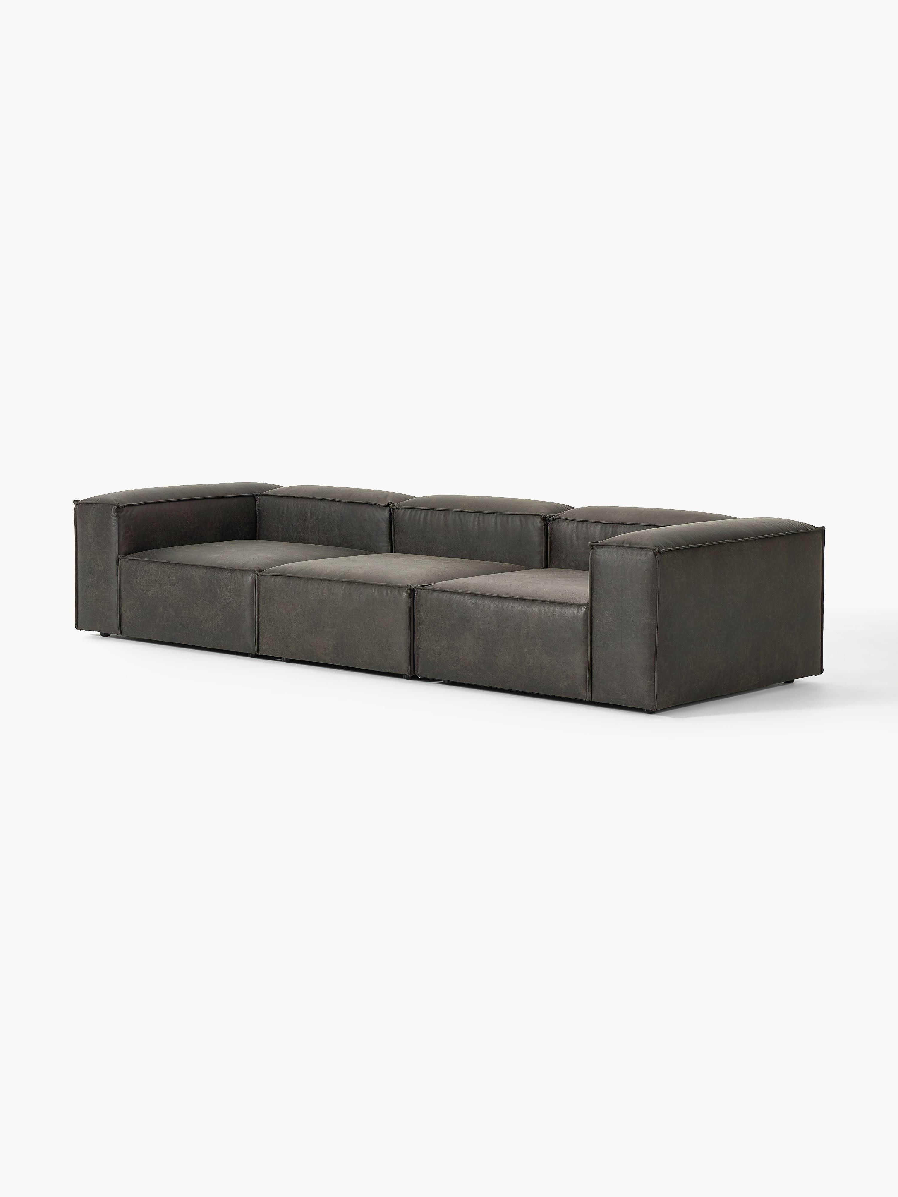 Modulares Sofa Lennon (4-Sitzer) aus Leder