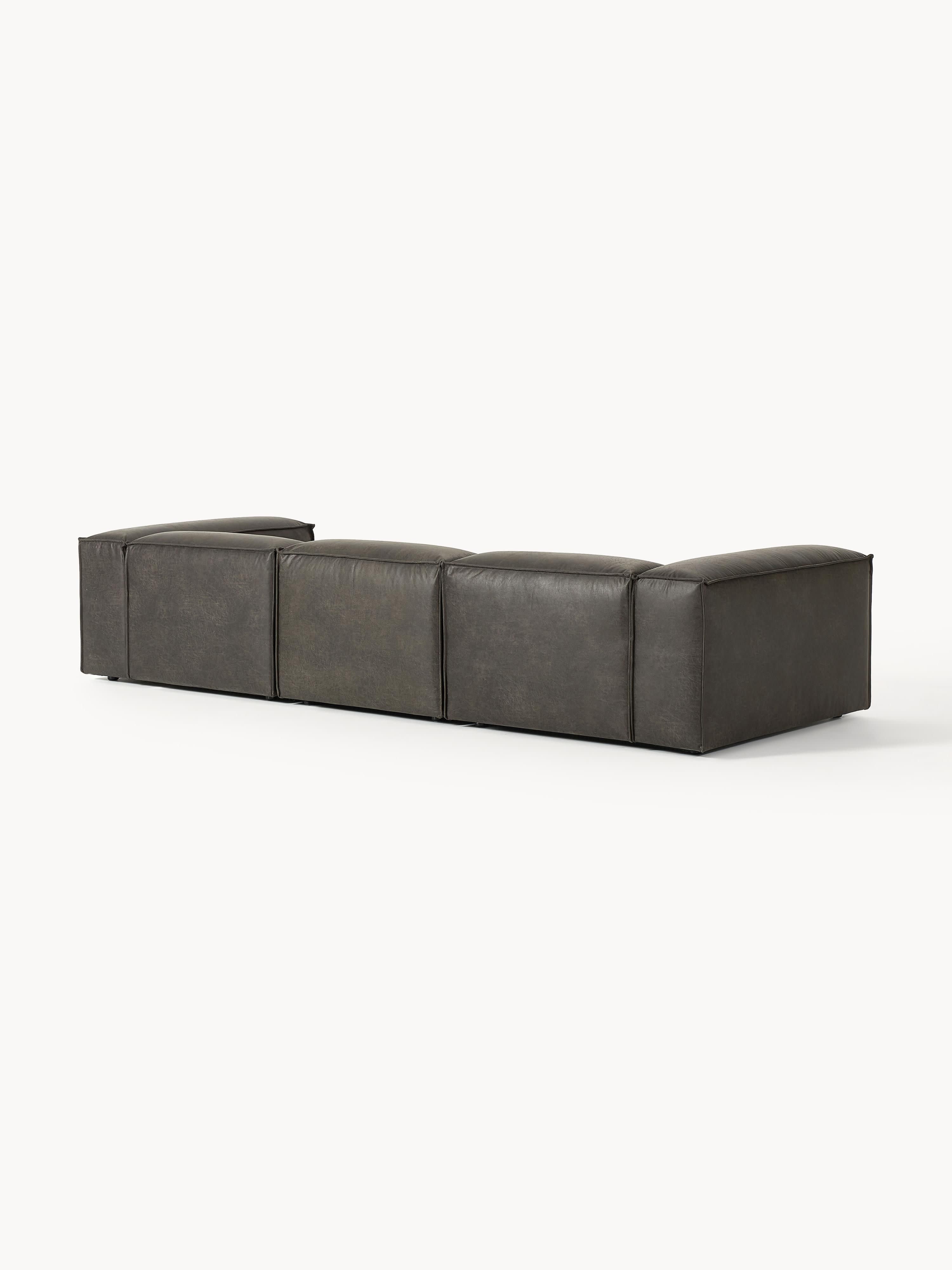 Modulares Sofa Lennon (4-Sitzer) aus Leder