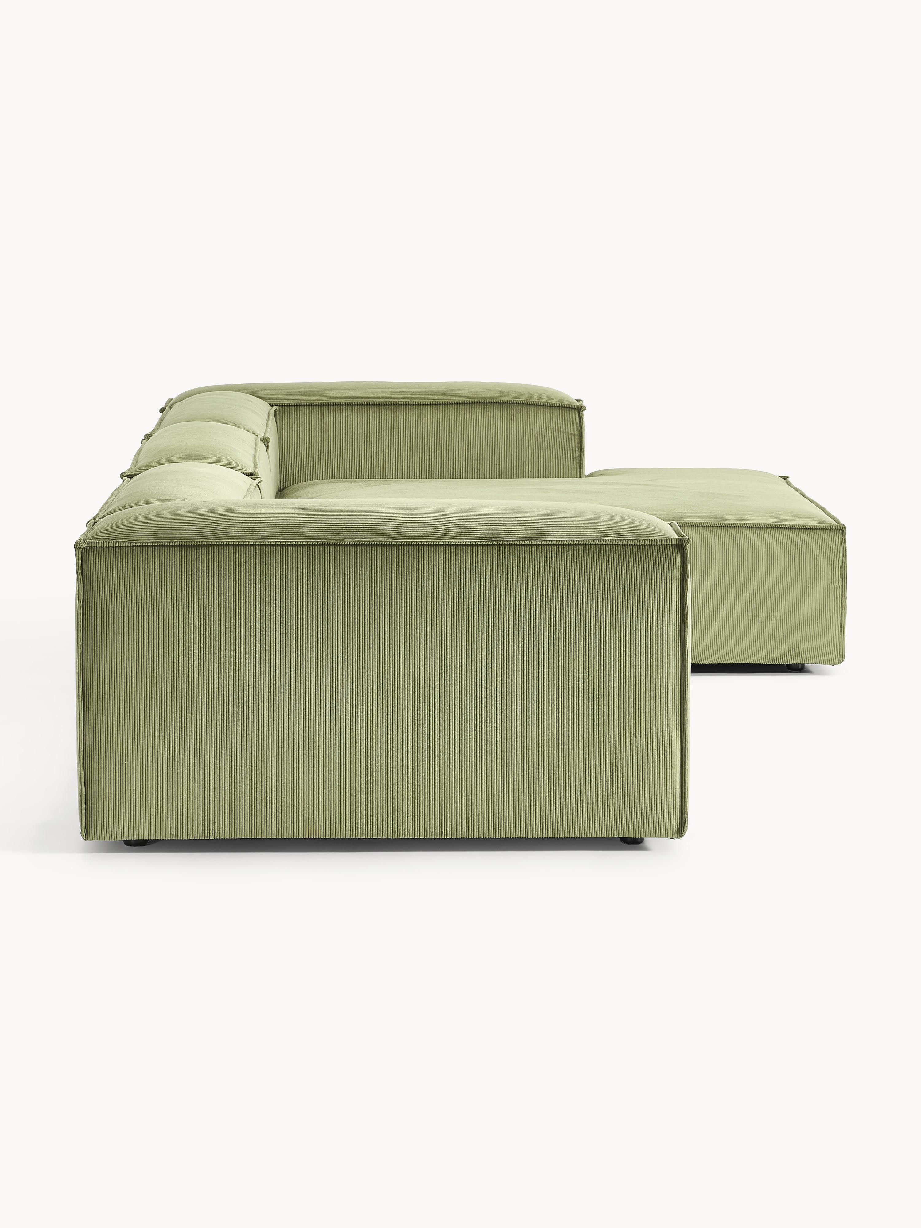 Modulares Ecksofa Lennon (4-Sitzer) aus Cord