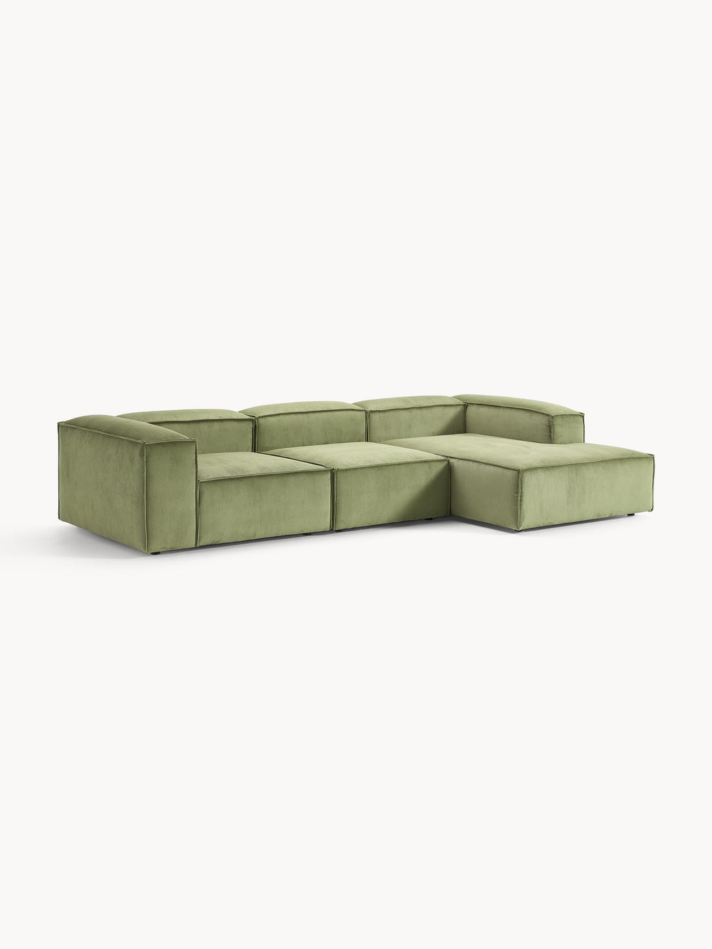 Modulares Ecksofa Lennon (4-Sitzer) aus Cord
