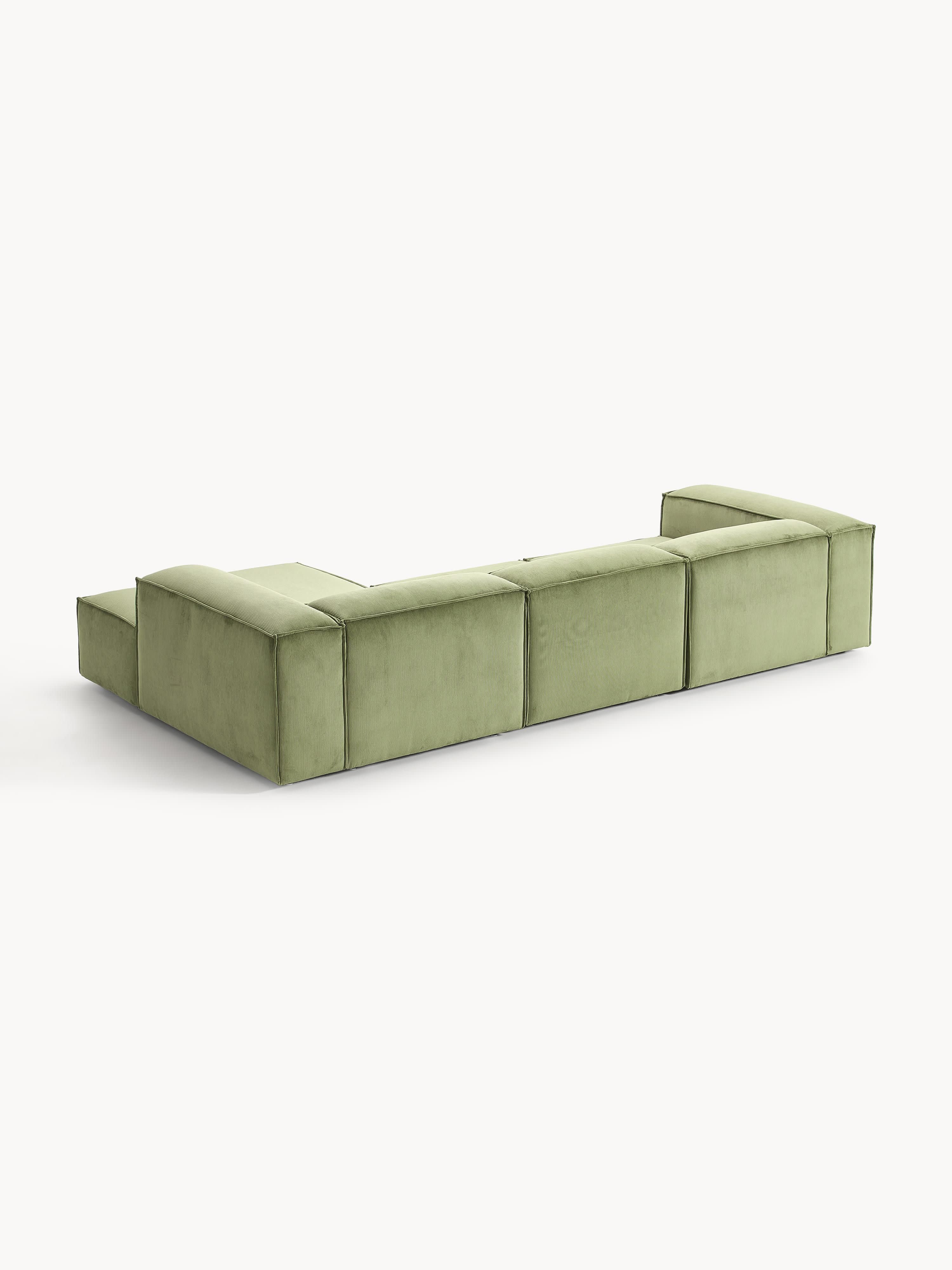 Modulares Ecksofa Lennon (4-Sitzer) aus Cord