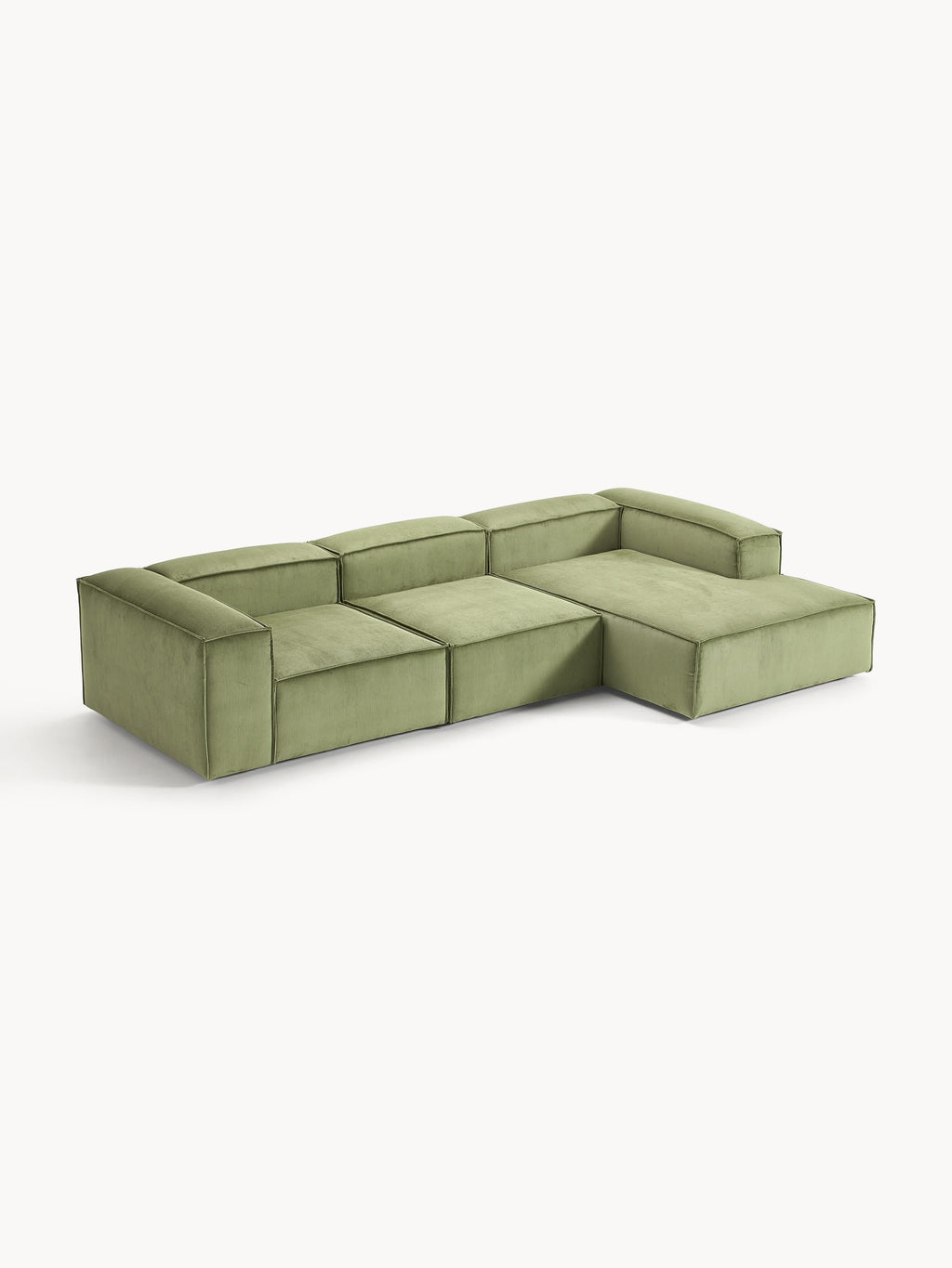 Modulares Ecksofa Lennon (4-Sitzer) aus Cord