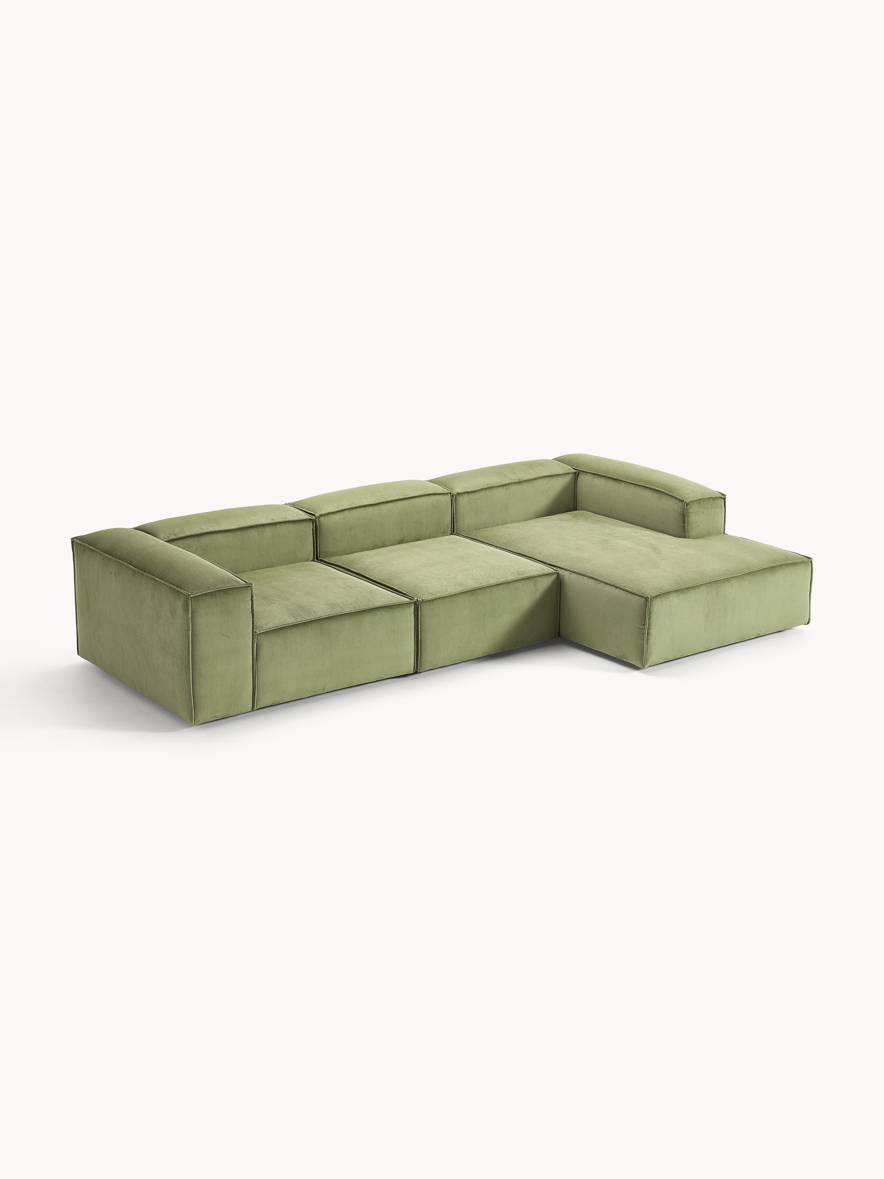 Modulares Ecksofa Lennon (4-Sitzer) aus Cord