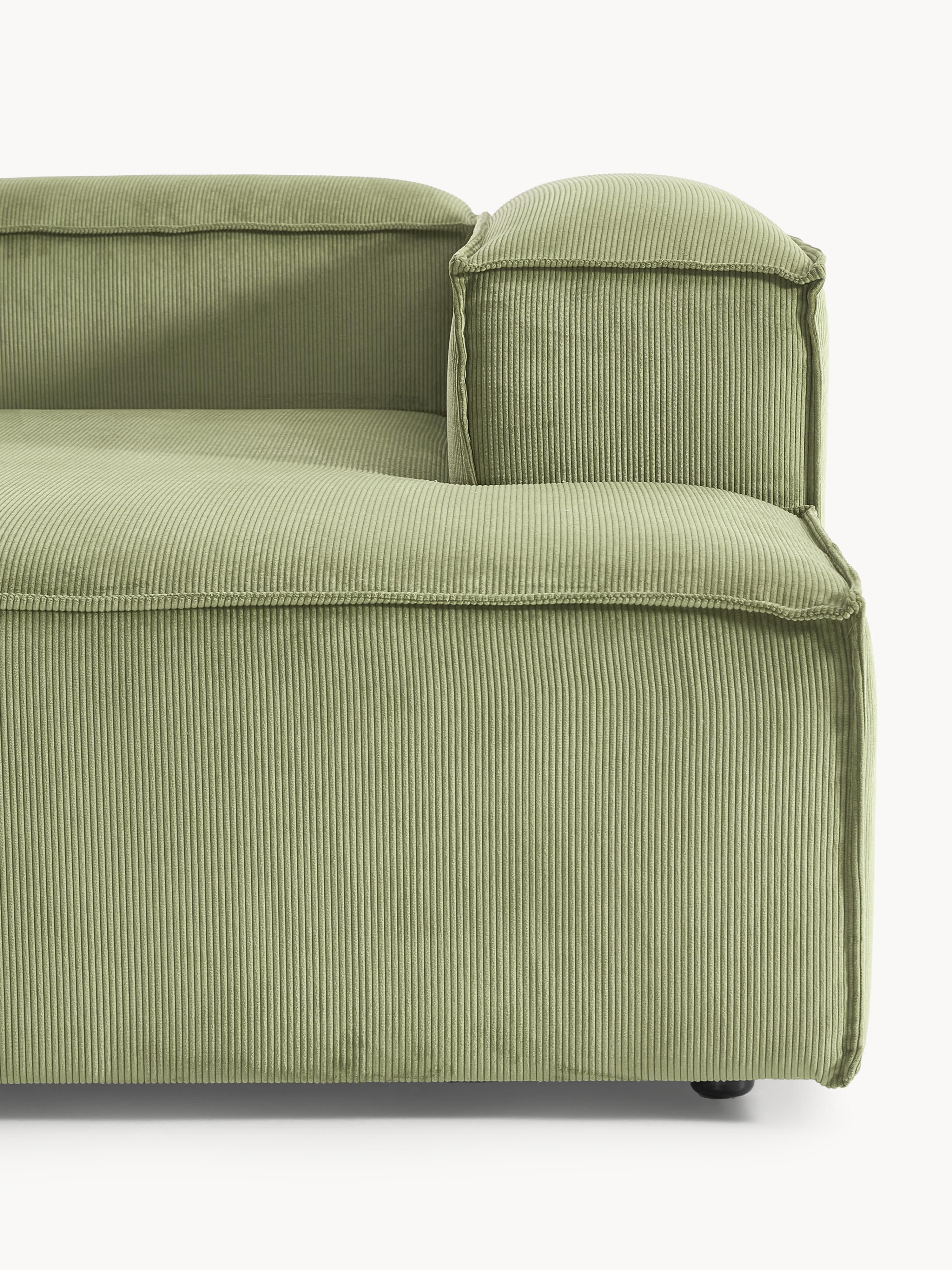 Modulares Ecksofa Lennon (4-Sitzer) aus Cord